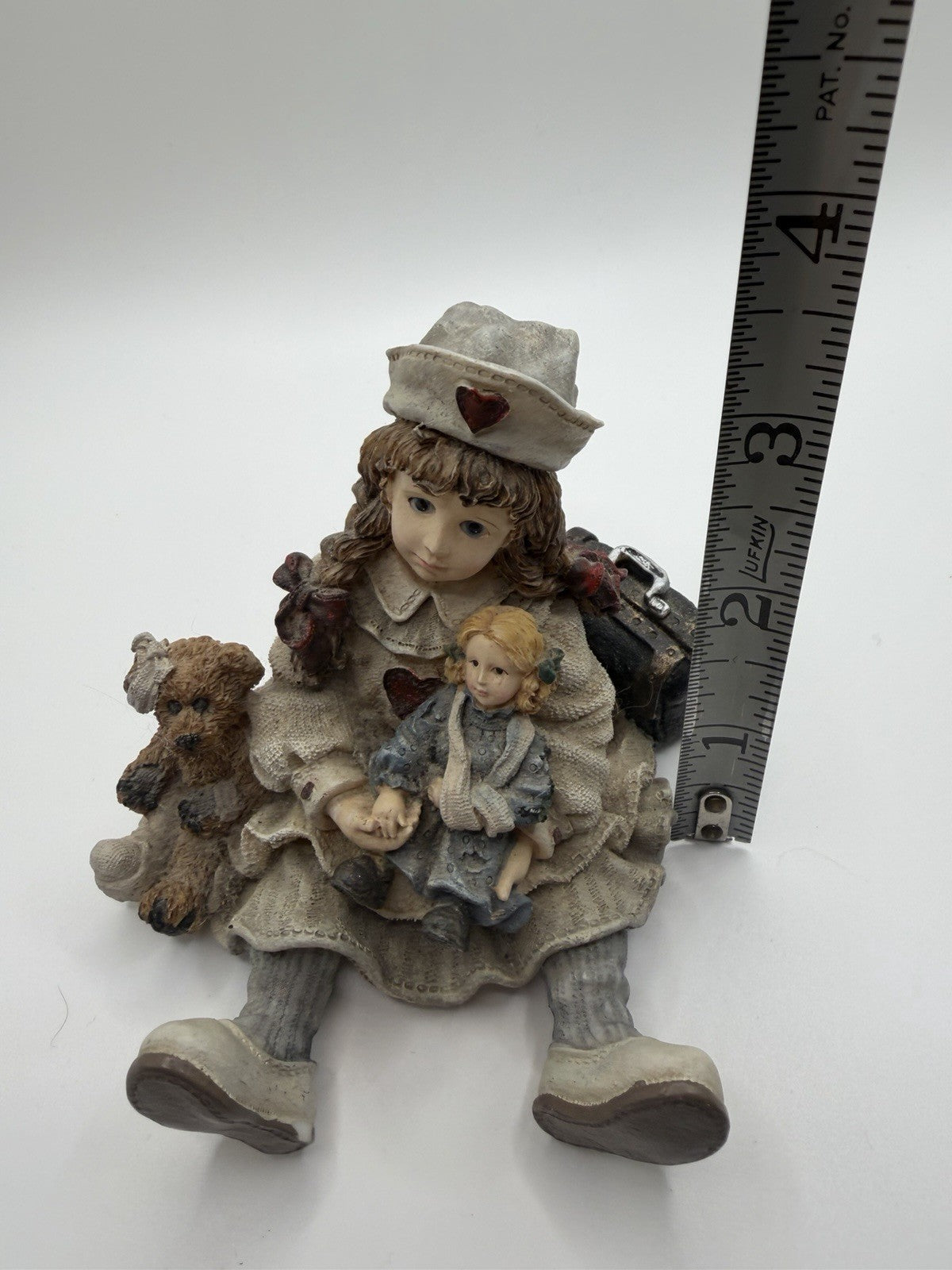 Yesterdays’ Child Nurse Bear Figurine 1995 Katherine Amanda Edmund 2118 Vintage