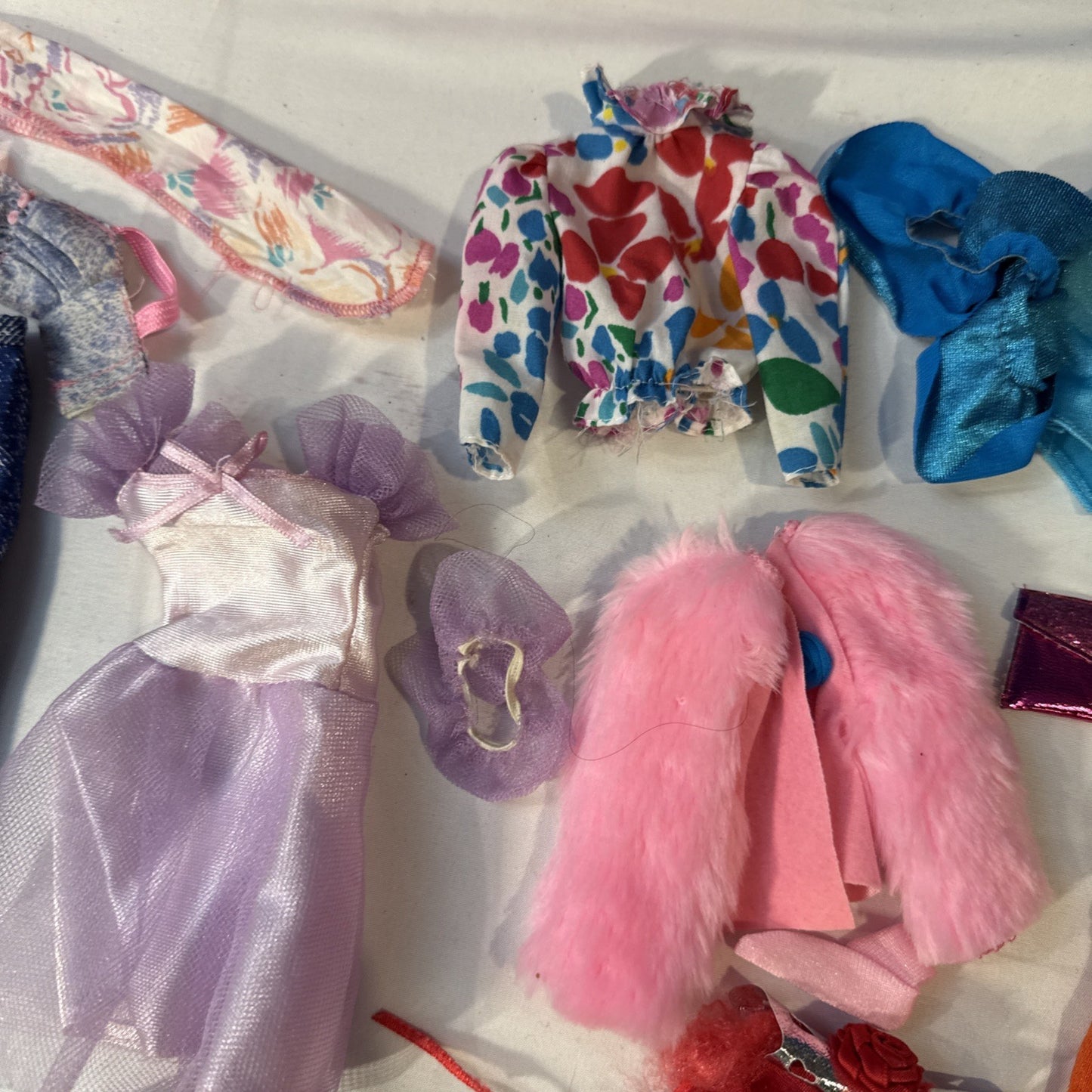 Vintage Barbie Doll Case (1968) with Clothes Accessories & Autograph Book (1996)