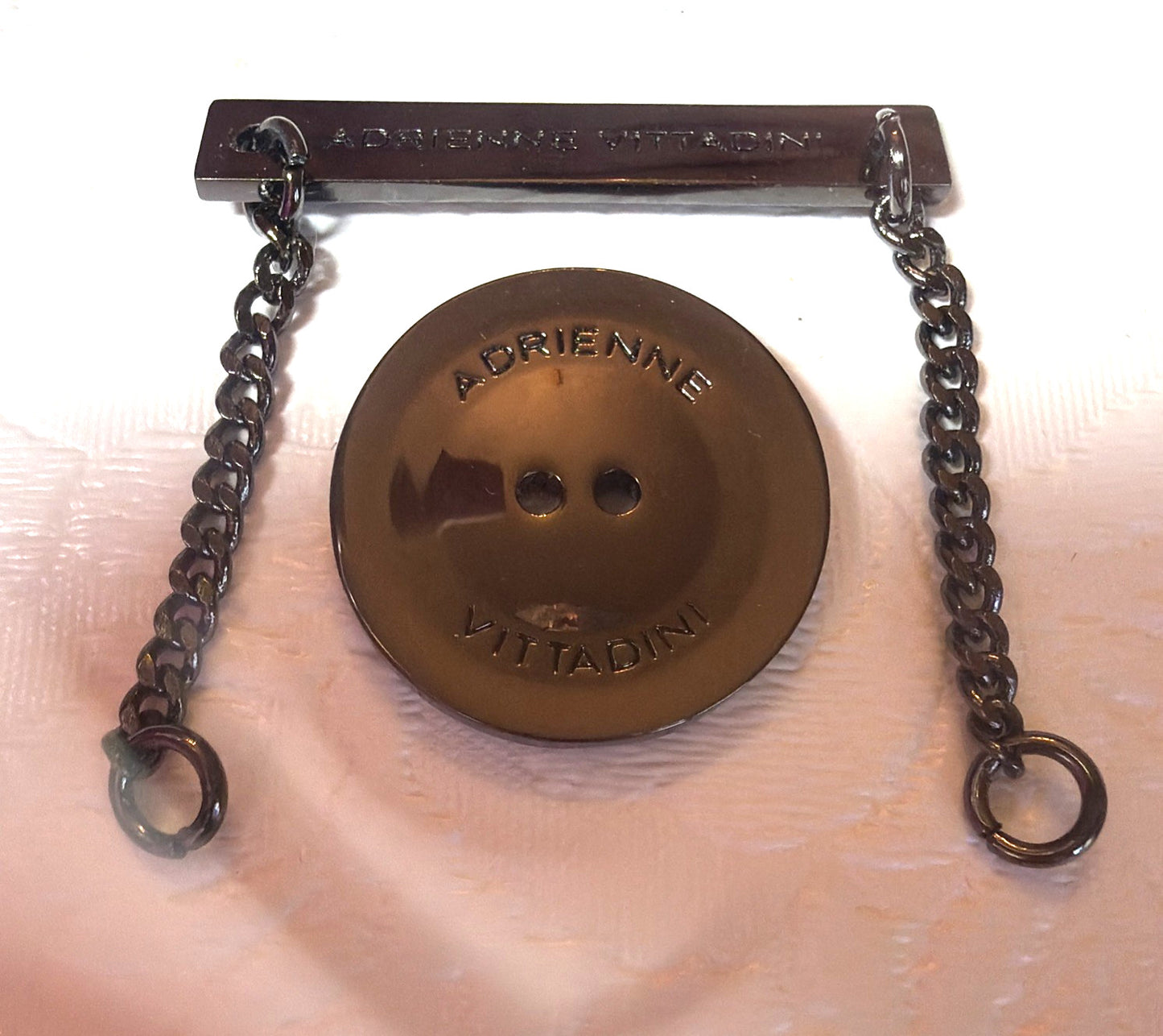 Adrienne Vittadini Replacement Button Bar Extension Chain Coat Hardware
