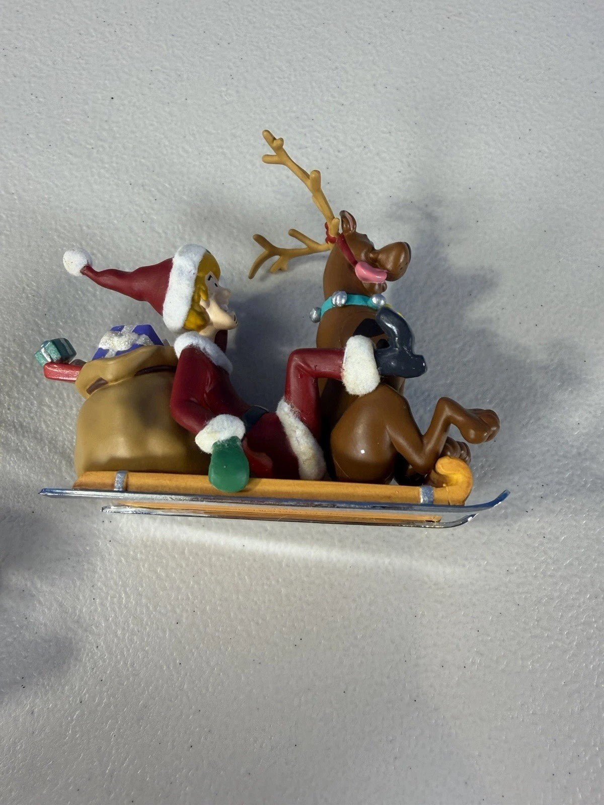 Vintage Christmas Ornaments Lot of 9 Shrek Scooby Snoopy Rudolph Sugar Bear Toys