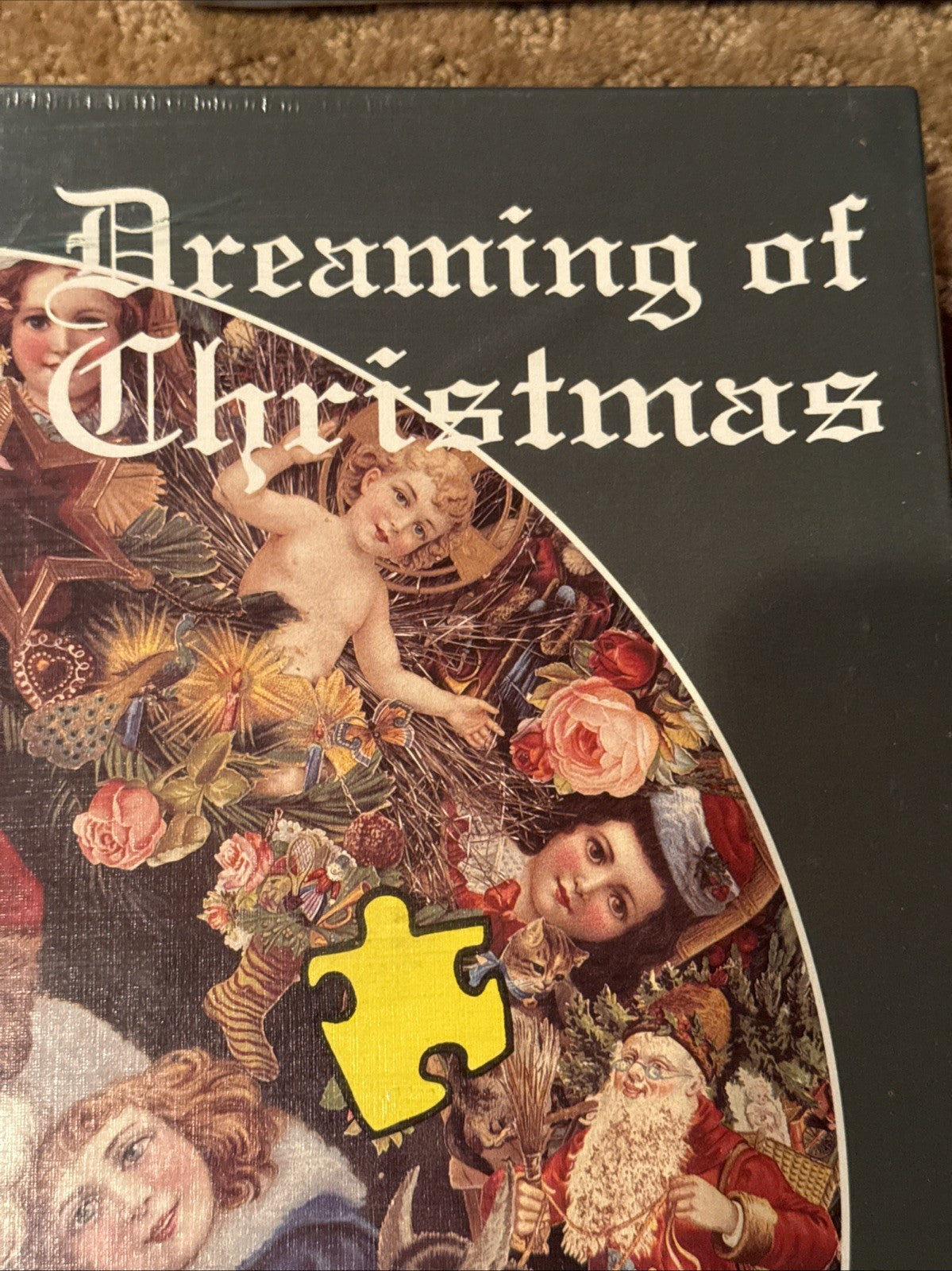Vintage Christmas Jigsaw Puzzles Set of 5 Schmidt Bits Pieces Hallmark Santa 3D