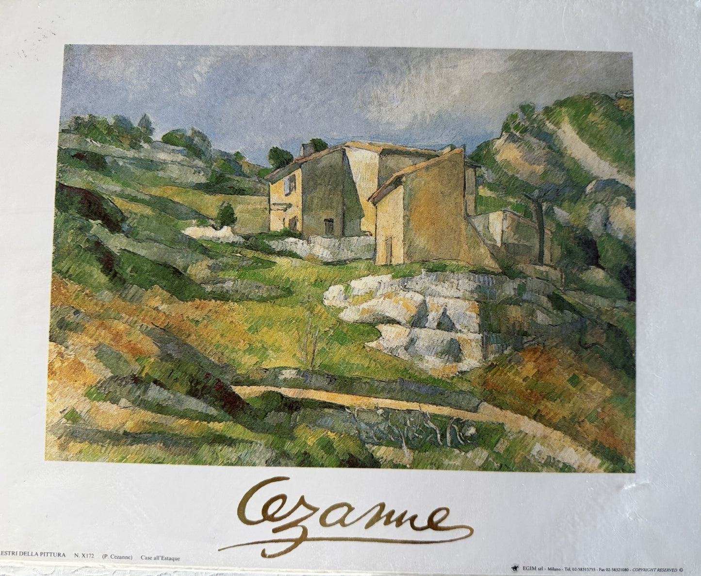 Maestri Della Pittura Art Prints Set 8 Renoir Cezanne Klimt Pissarro 24x30cm