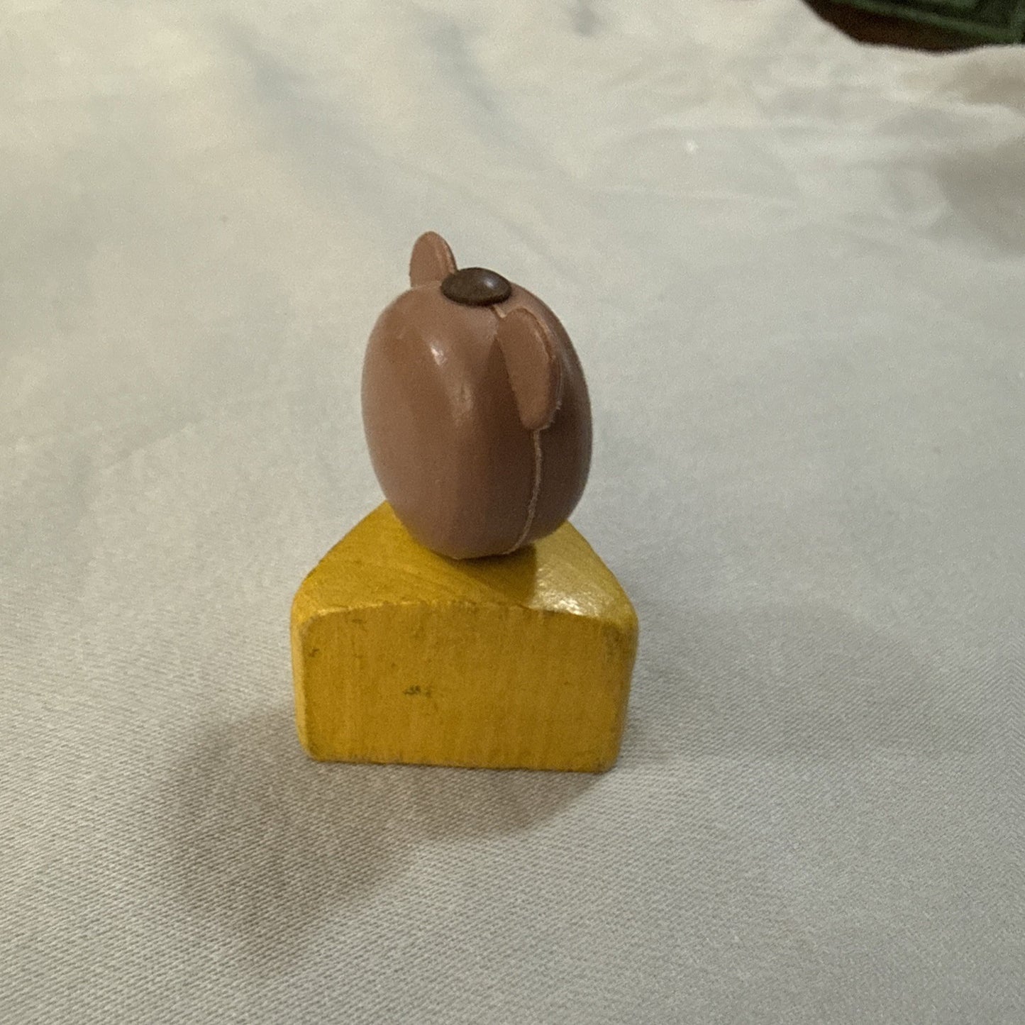 Vintage Fisher Price Little People Goldilocks Baby Bear Yellow Triangle