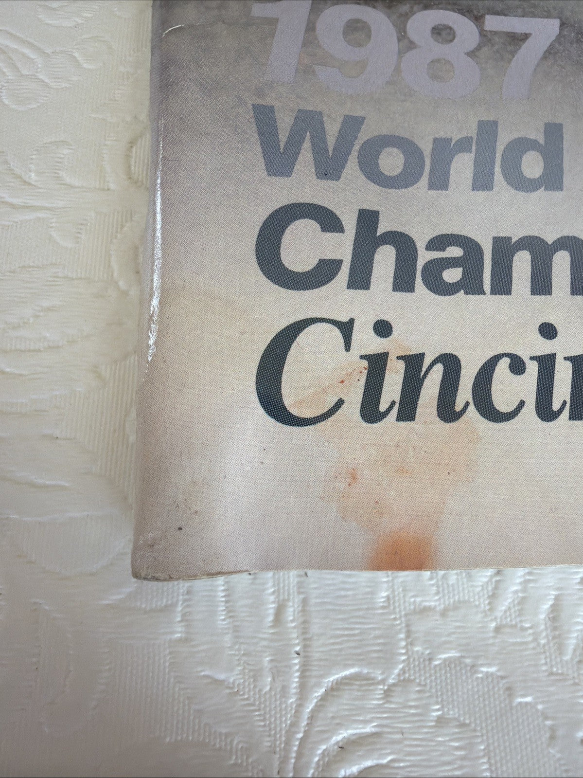 1987 World Figure Skating Championships Program Cincinnati Ohio Souvenir