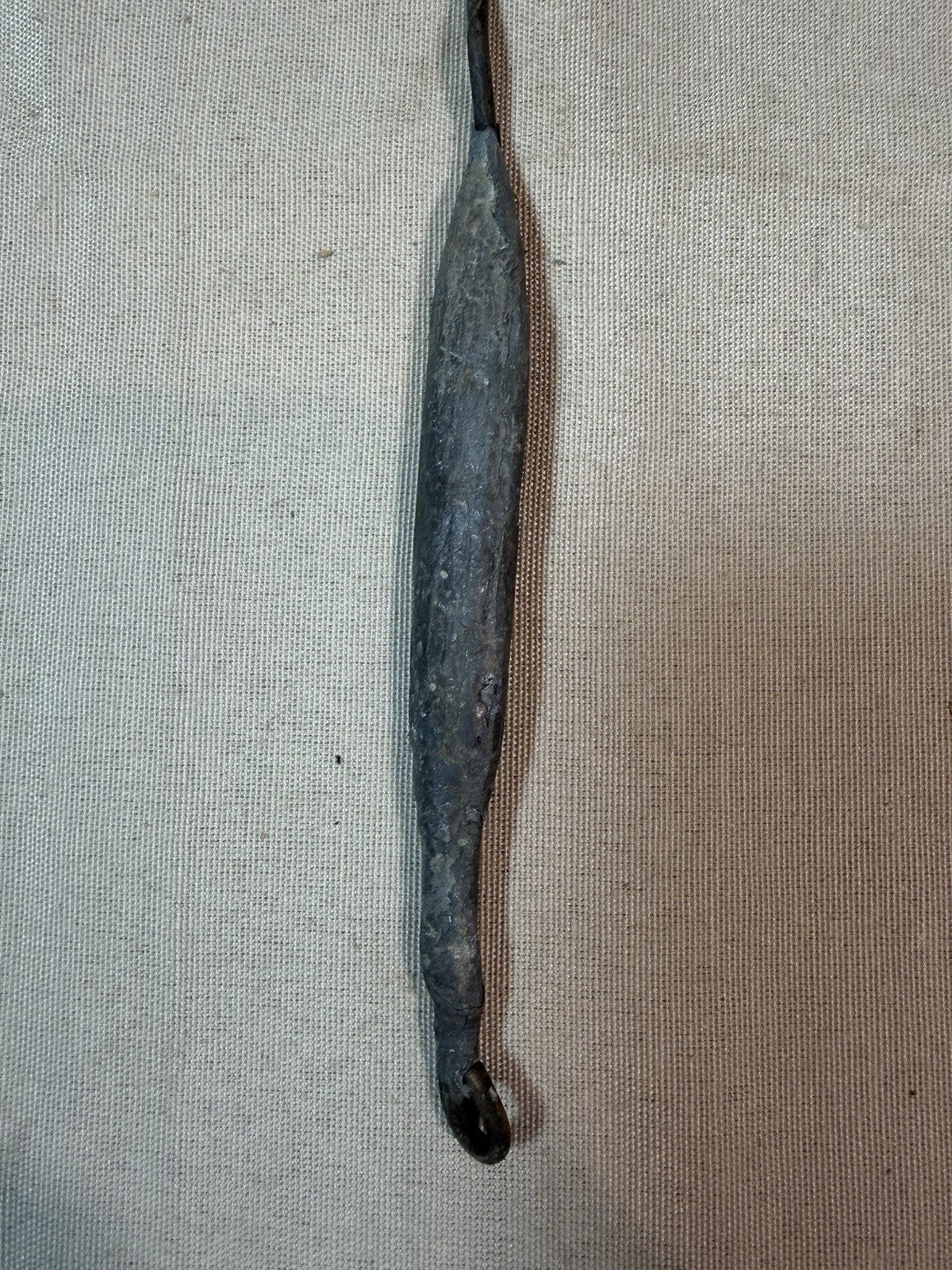 Antique Commercial Fishing Net Sinker Lead Weight Inline Wire Needle 12 Inch Too