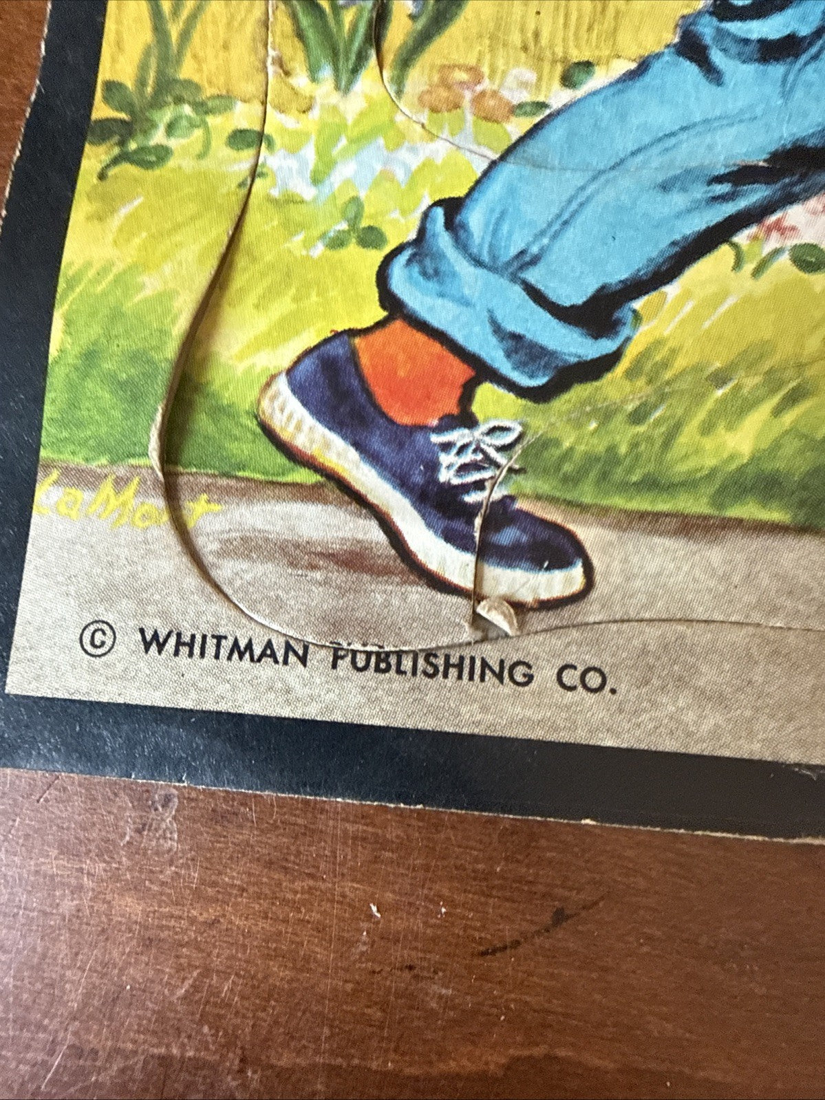 Vintage Whitman Boys and Girls Puzzle 1950s Complete Puzzle 7.5x7.5"