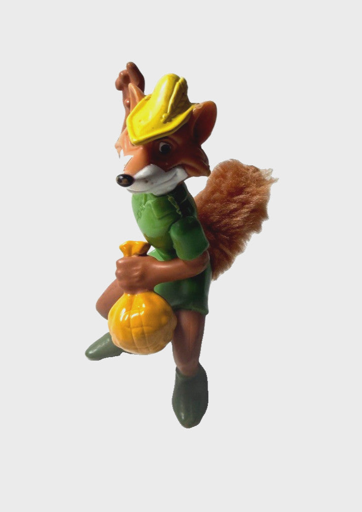 Vintage 1995 Disney Robin Hood Happy Meal Figure Fox Gold Sack McDonalds Toy