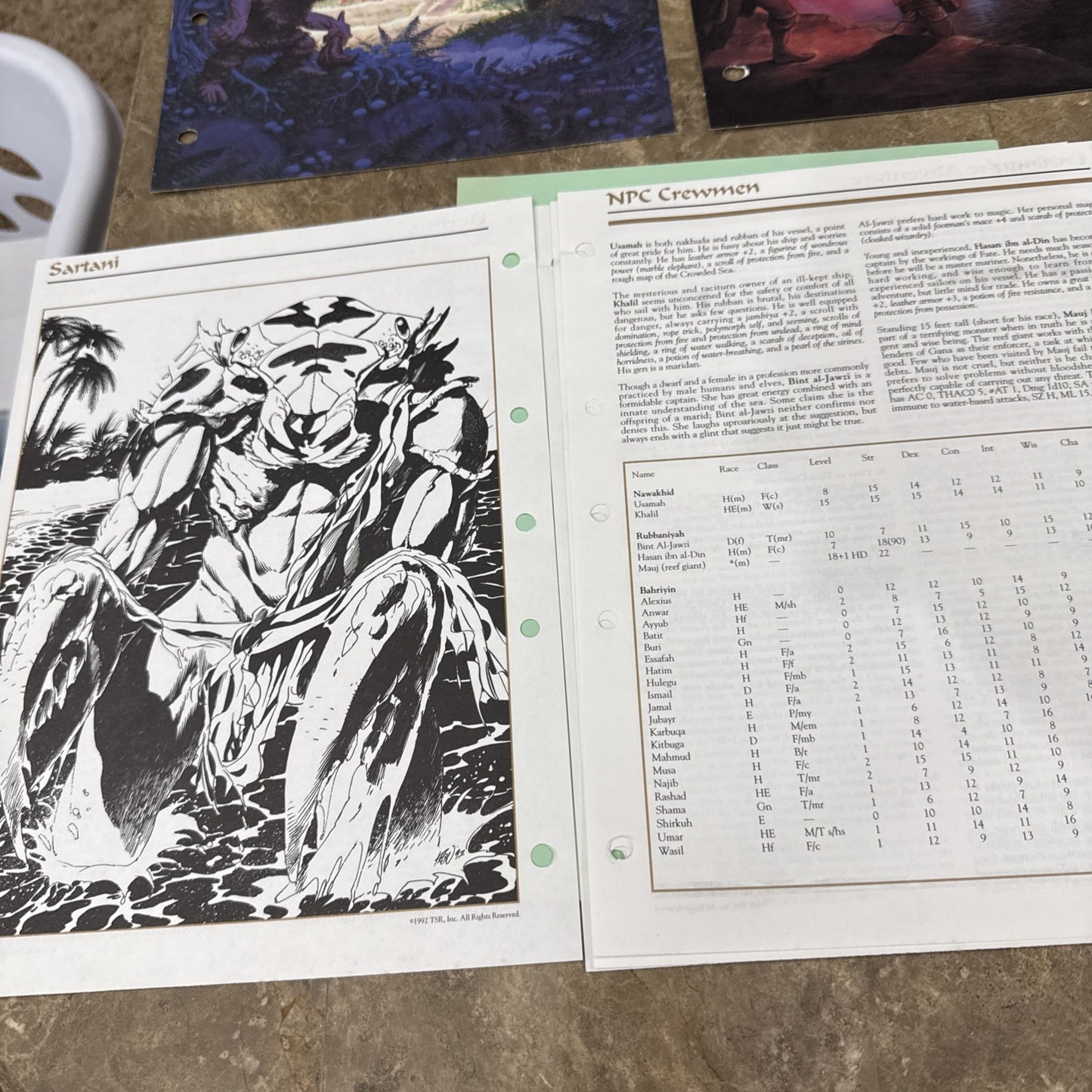 AD&D 2nd Edition Monstrous Compendium Vol 3 Forgotten Realms Bundle with Extras