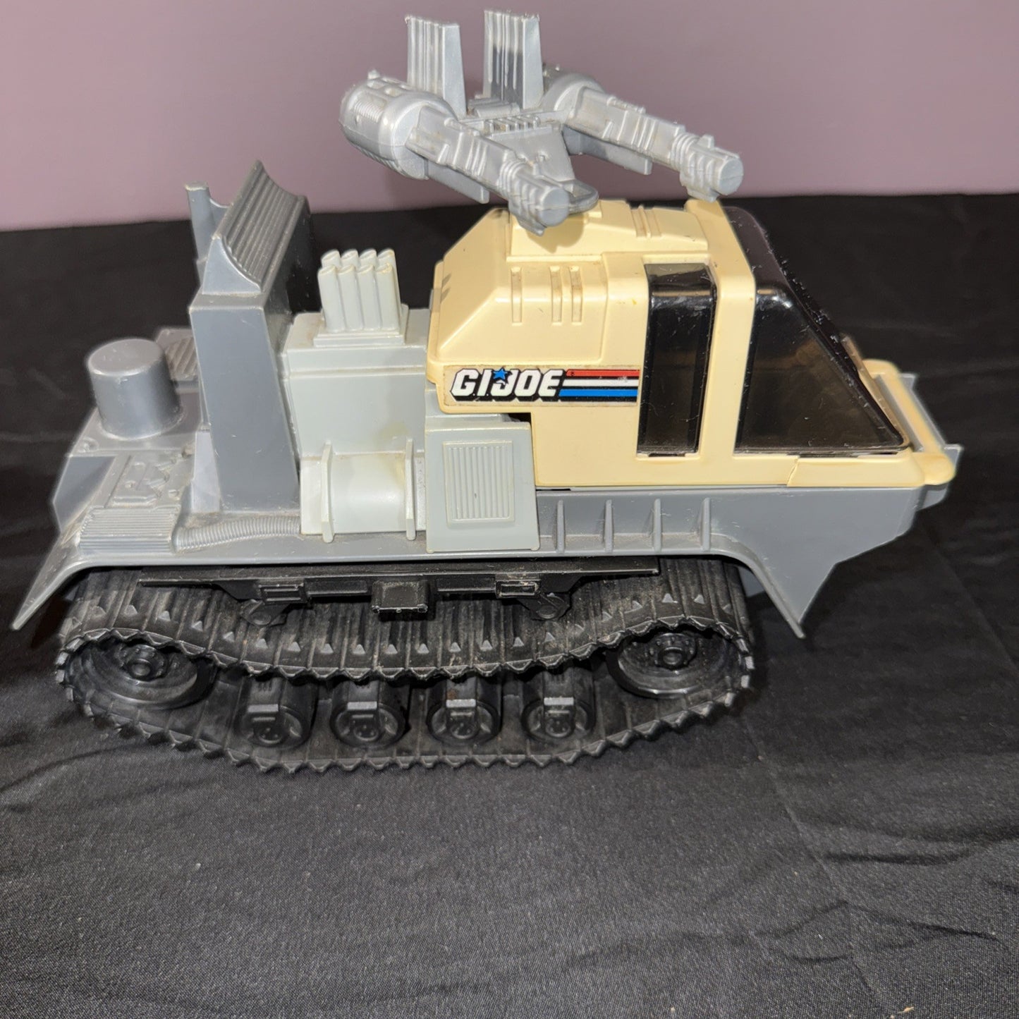 Vintage GI Joe Thunderclap Vehicle 1989 Hasbro with Figure Incomplete