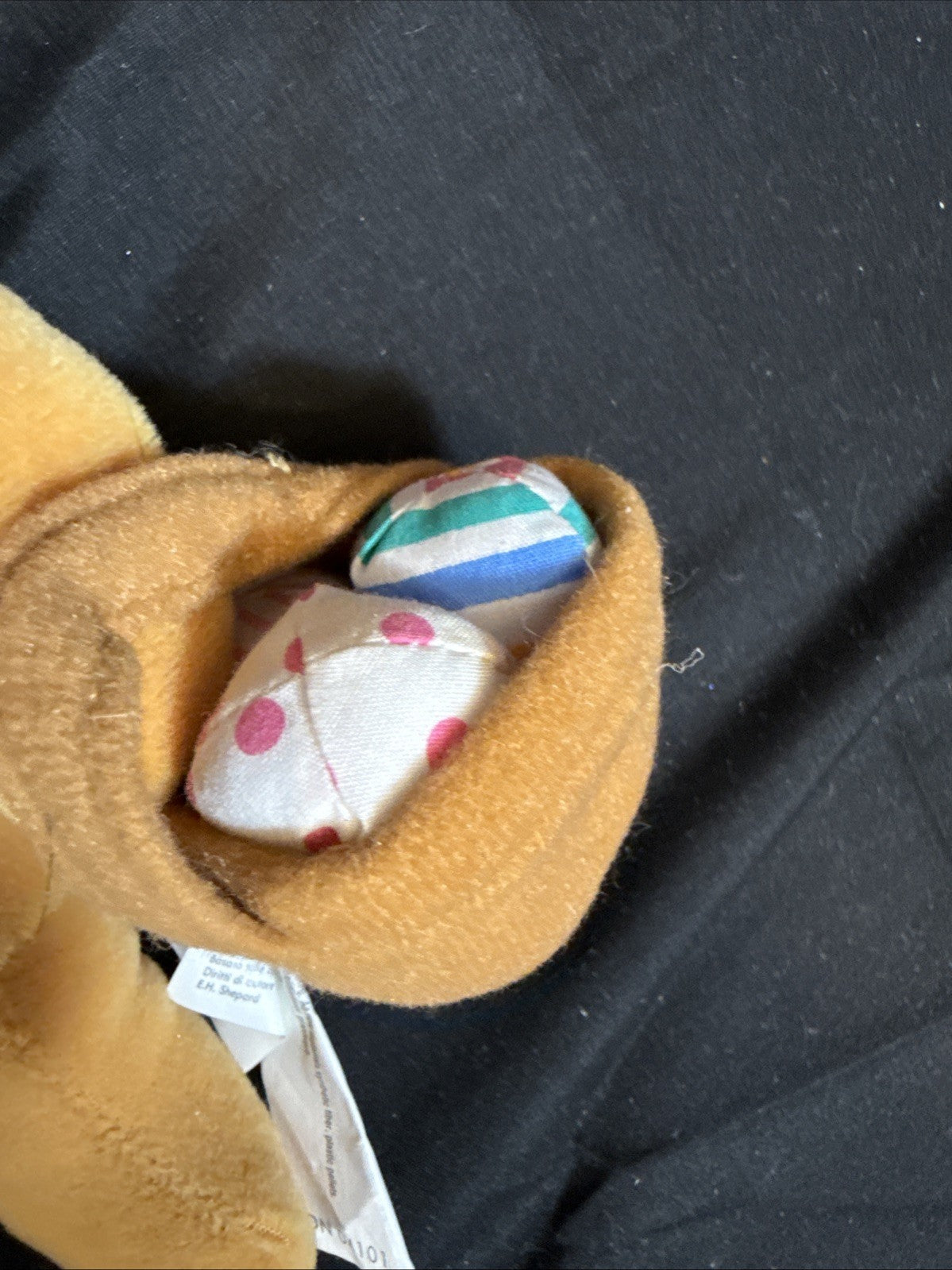 Disney's Winnie the Pooh Eeyore and Pooh Easter Bonnet Beanbag Plush Lot of 2