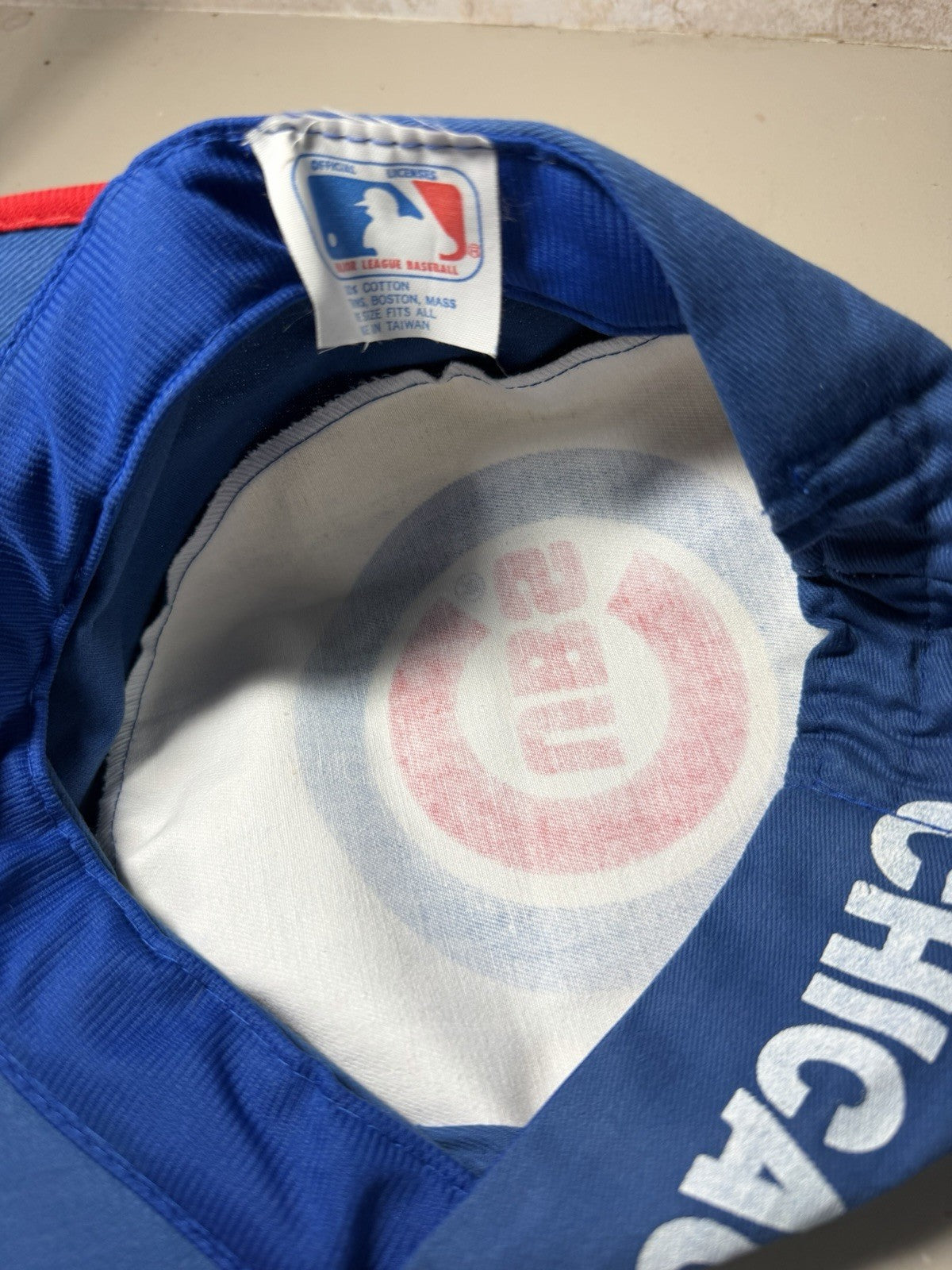 Vintage Chicago Cubs Hat Lot 3 MLB Baseball Cap Plastic Helmet Beanie Fan Gear