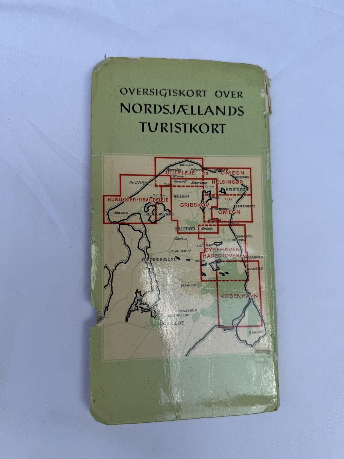 Vintage 1968 Copenhagen Denmark Tourist Pocket Map Geodætisk Institut