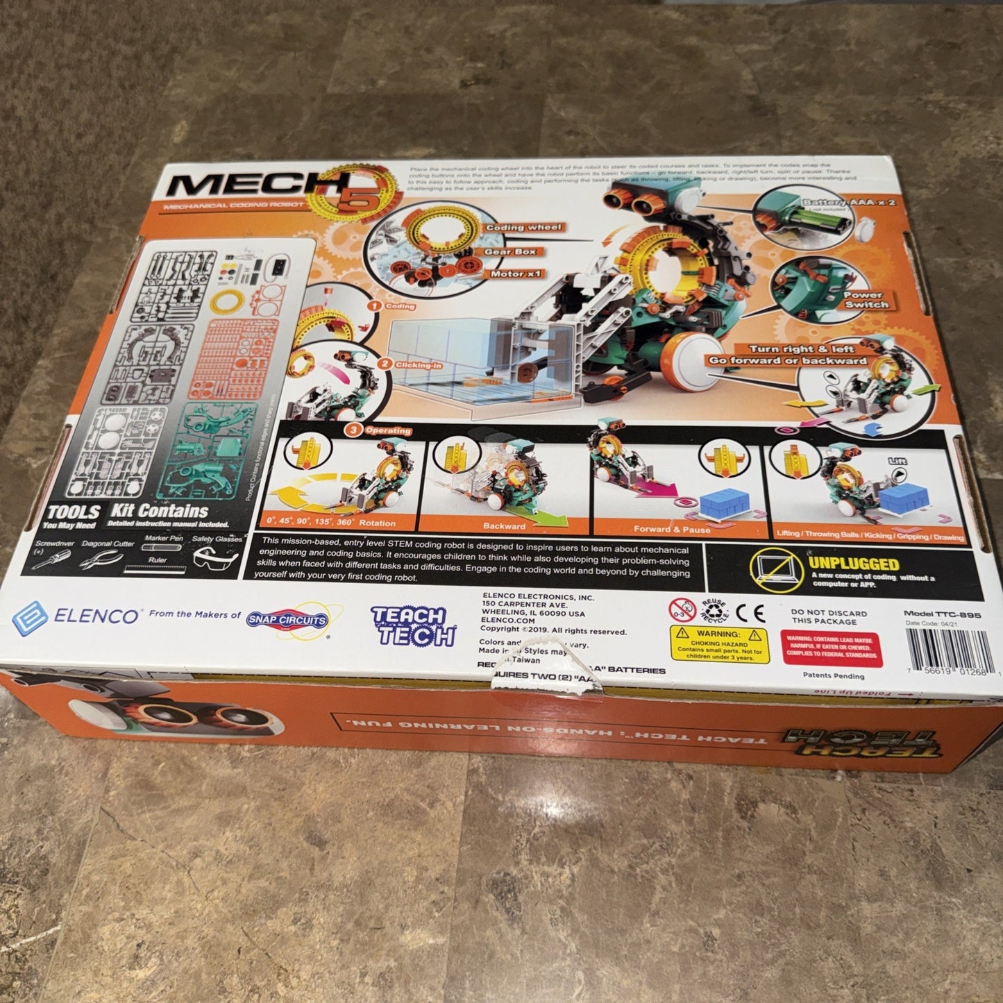 Teach Tech TTC895 Mech-5 Mechanical Coding Robot