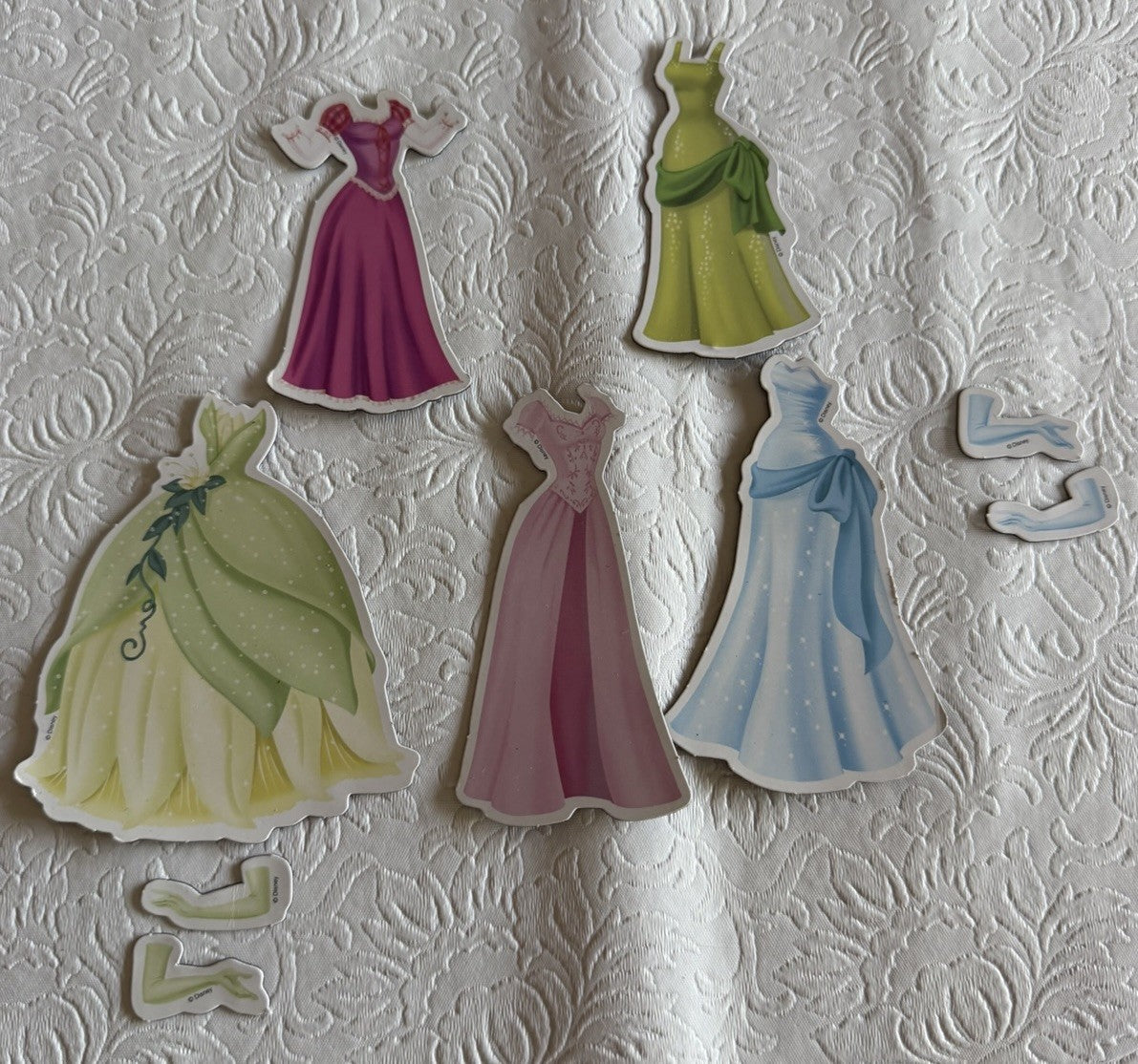 Royal Friends Magnetic Play Set Rapunzel and Tiana Magnetic Parts Only No Book