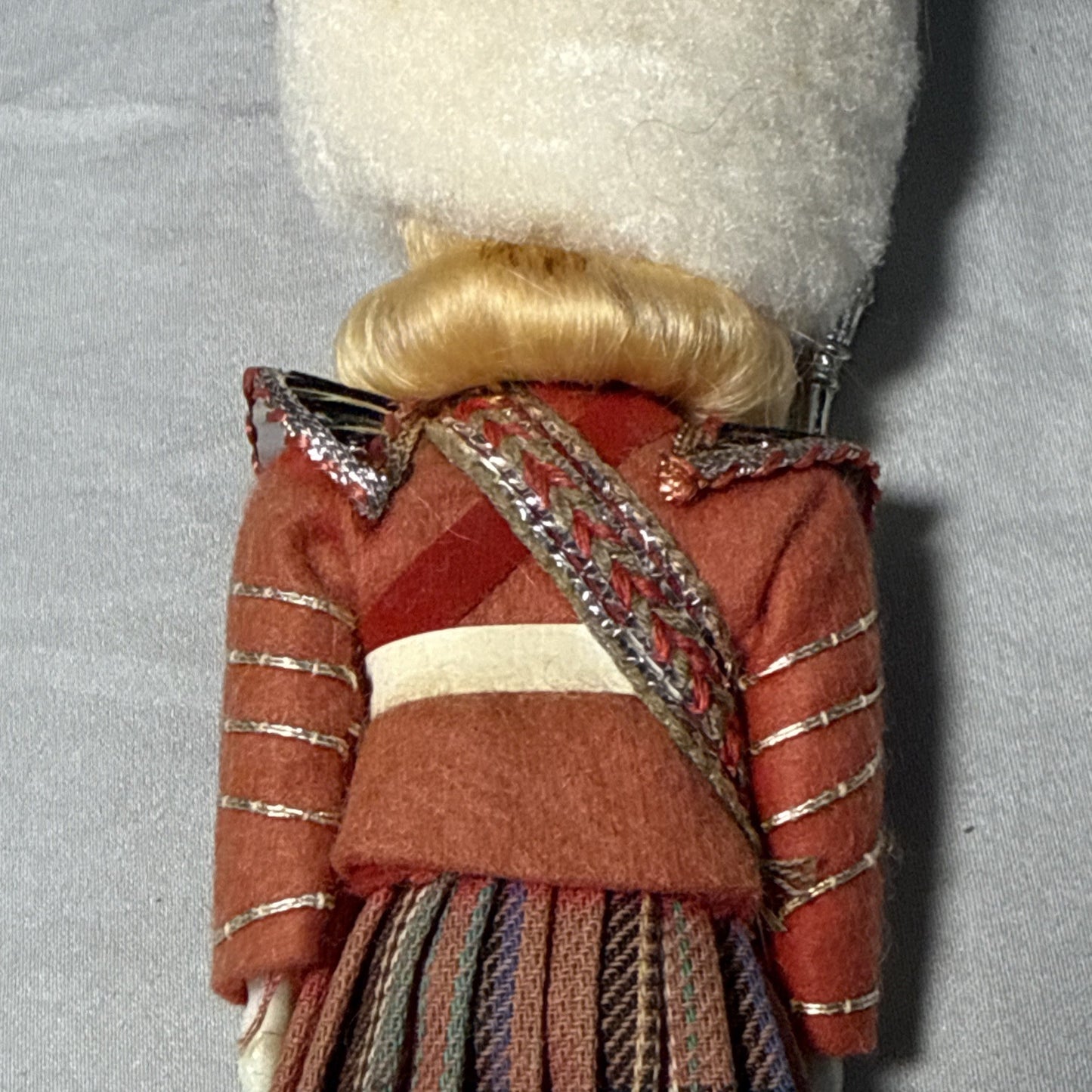 Vintage Toy Soldier Dolls Sleepy Eyes Kilt Hard Plastic Set of 2