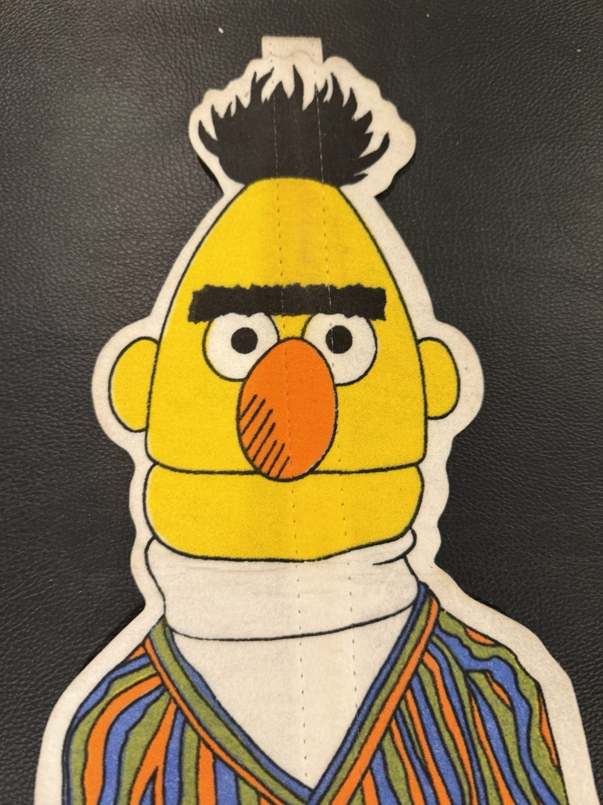 Vintage 22" Sesame Street Bert Felt Flannelgraph Wall Hanging Cutout 1971-1975