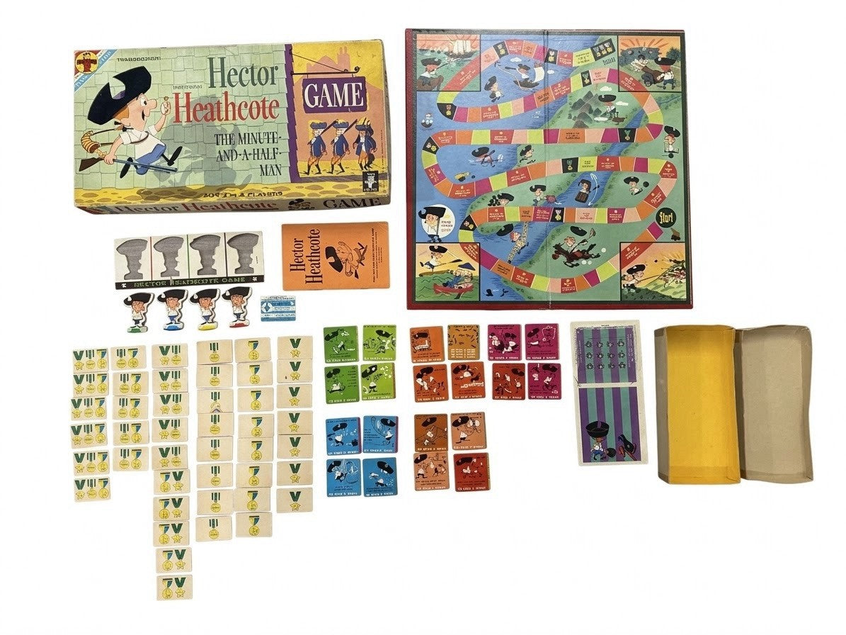 Vintage 1963 Hector Heathcote Game Transogram Terrytoons Board Game Complete