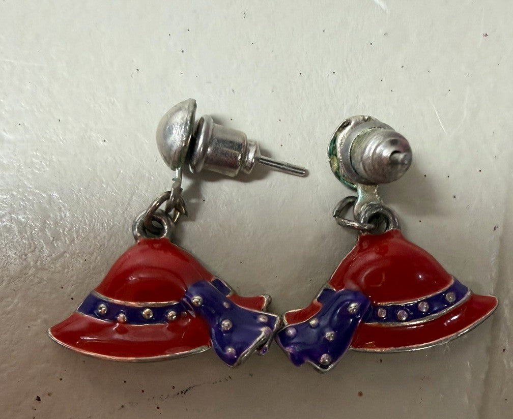 Red Hat Society Lot Teapot Pin Keychain Charms Jewelry Craft Beads Red Purple