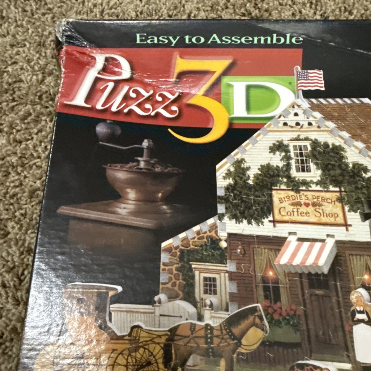 Charles Wysocki Birdies Perch Coffee Shop 1000 Piece Jigsaw Puzzle Americana NEW