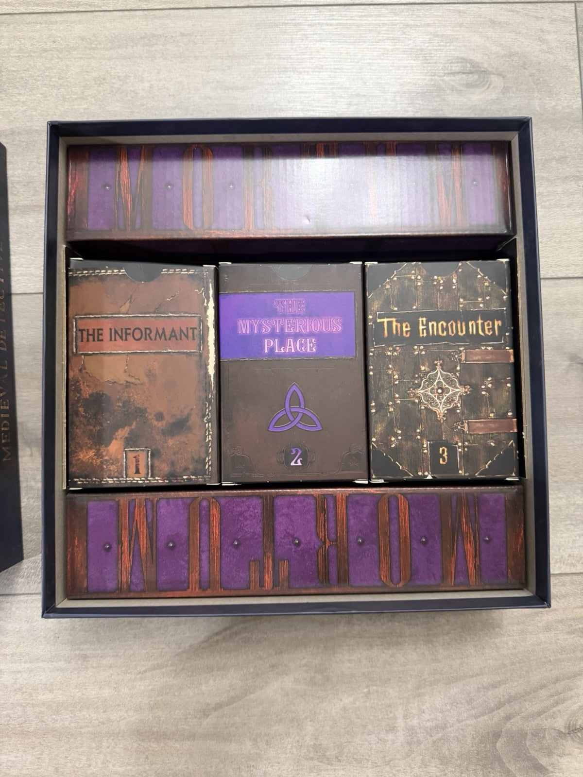 Mortum Medieval Detective Board Game Arcane Wonders Story Investigation