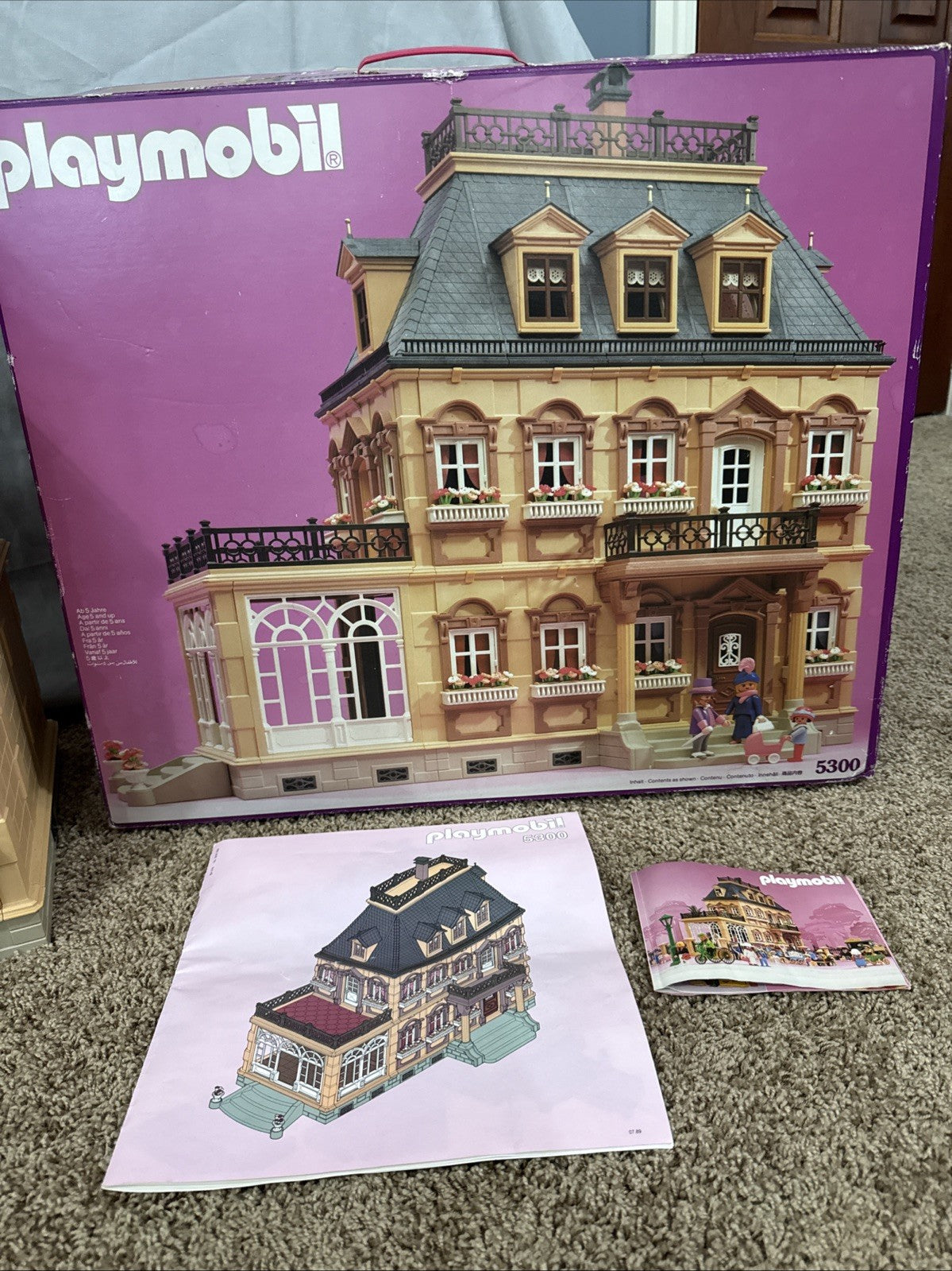 Vintage Playmobil 5300 Victorian Mansion 98% Complete+ 9 Partial Sets with Box