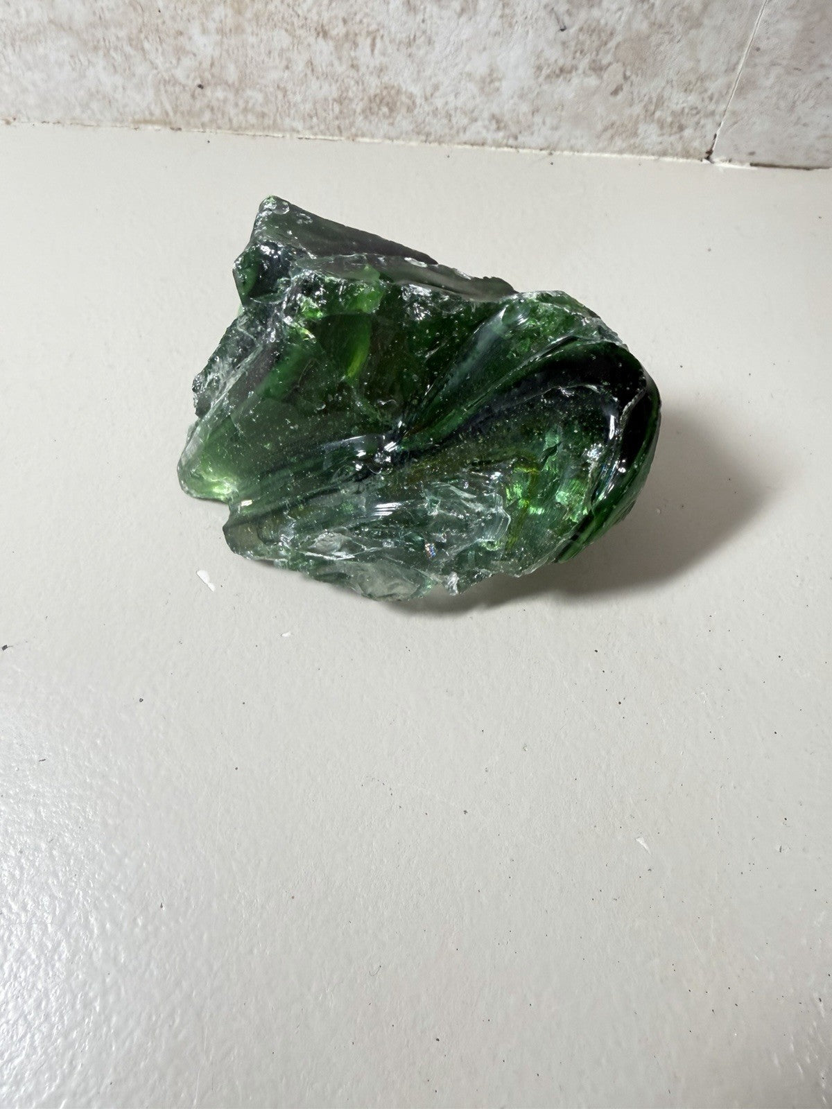 Raw Slag Glass Cullet Chunks Green Blue White Craft Stones Lot of 15 items