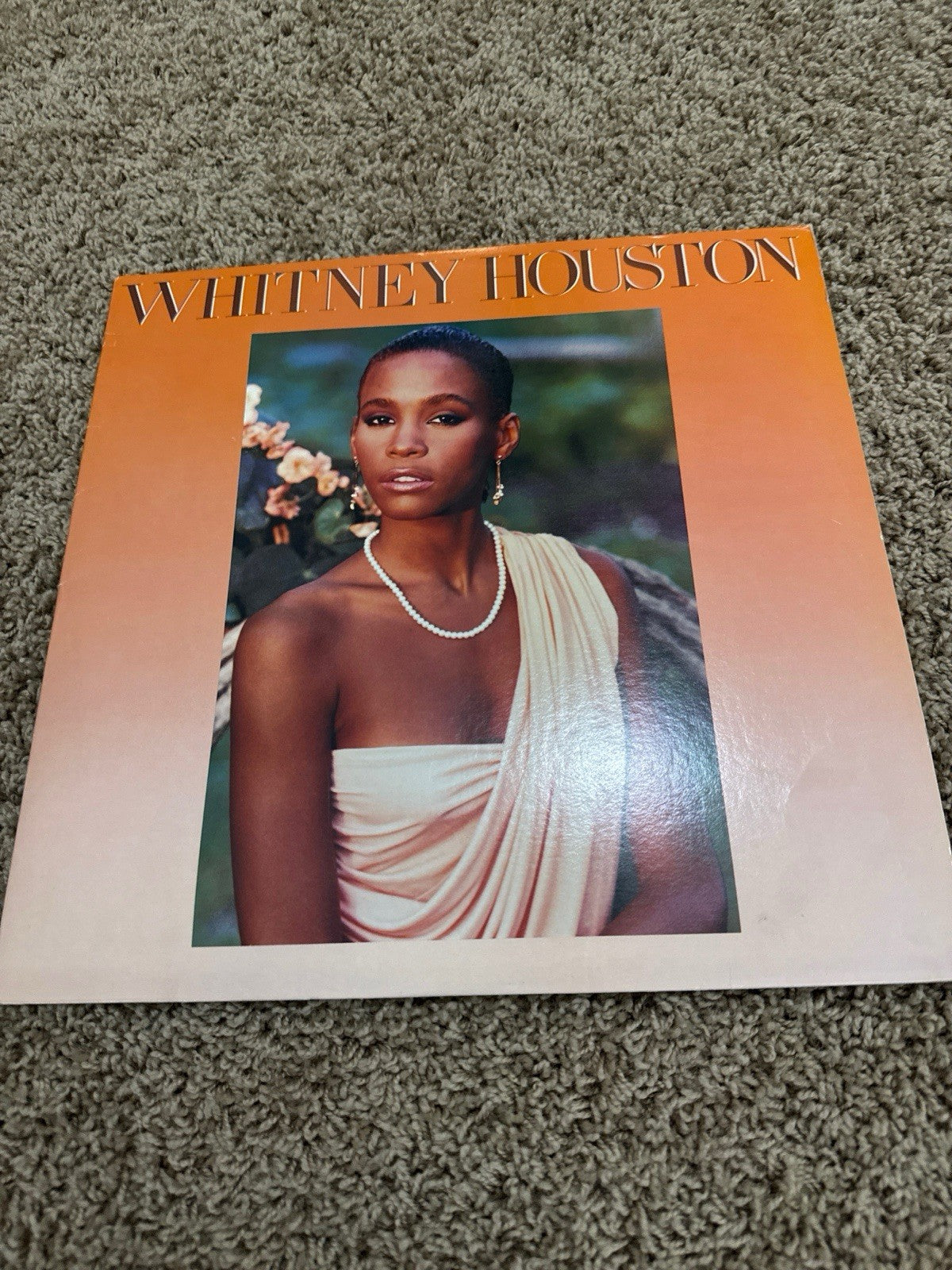 Whitney Houston Self Titled Vinyl LP How Will I Know 45 Picture Sleeve Vinyl Lot