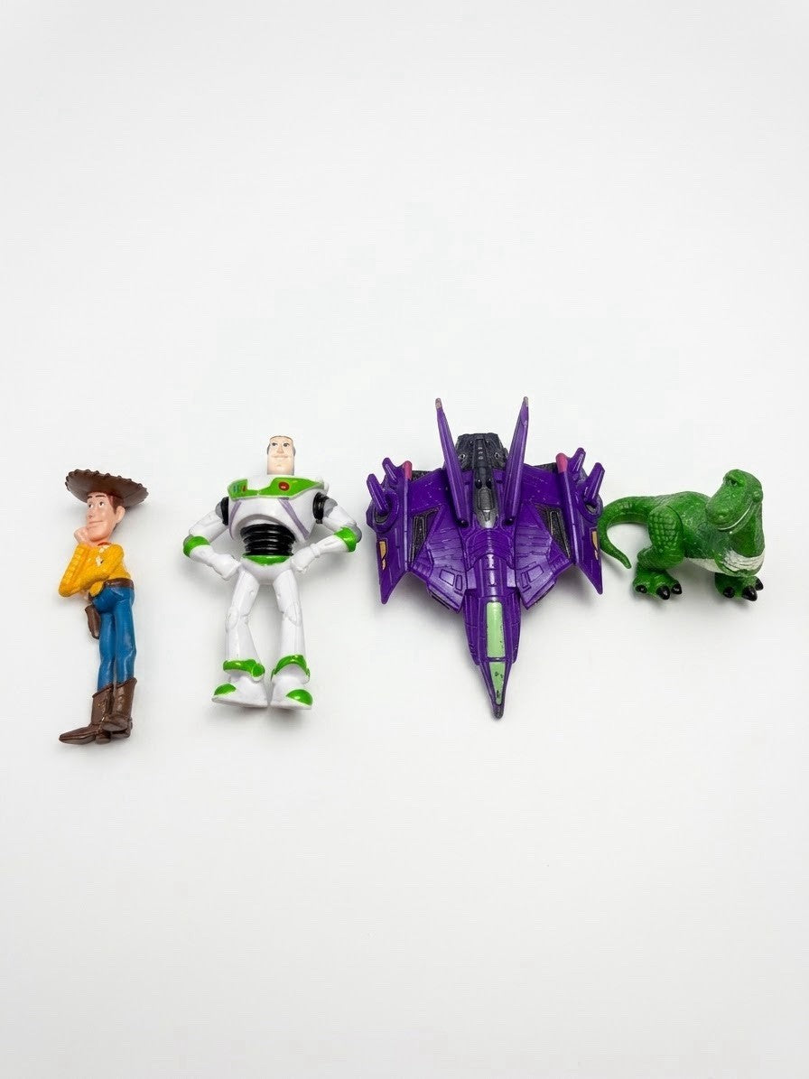 Disney Pixar Toy Story McDonalds Woody Buzz Rex Zurg Happy Meal Toys Lot of 4