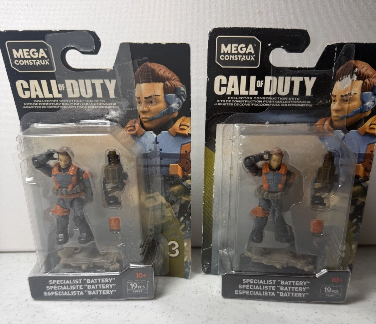 Mega Construx Call of Duty 4 Figure Lot 2 New Specialist Battery  2 Loose