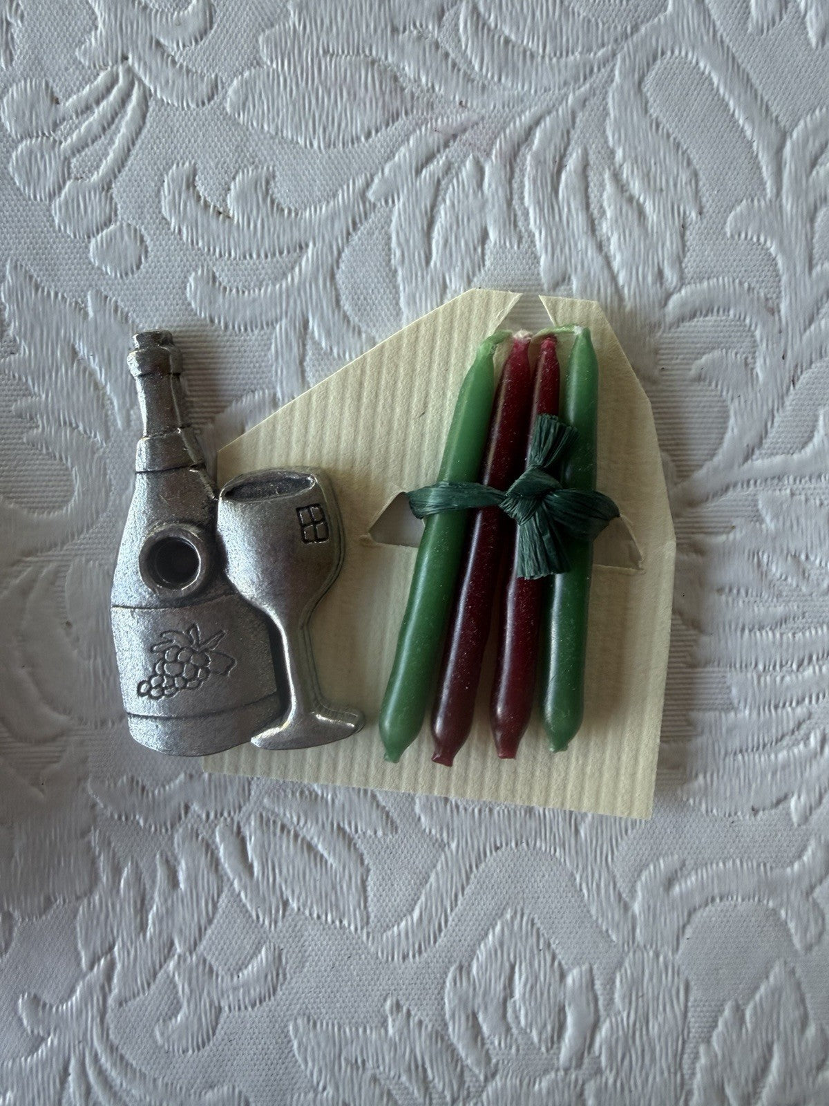 Vintage Wine Charms Drink Marker Set Vineyard Pewter Wine Is Mine Barware Gift