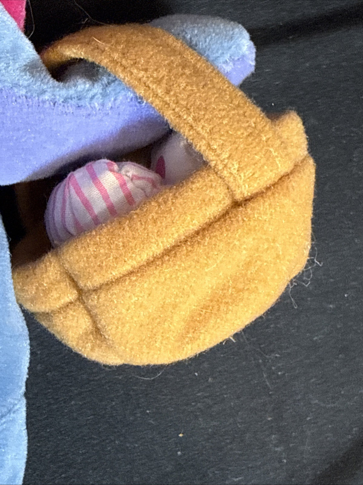 Disney's Winnie the Pooh Eeyore and Pooh Easter Bonnet Beanbag Plush Lot of 2
