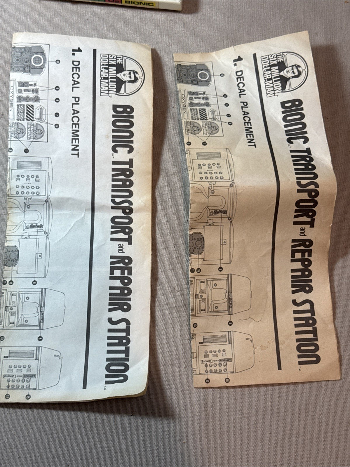 1975 Six Million Dollar Man Steve Austin Figure Outfit Repair Station Lot