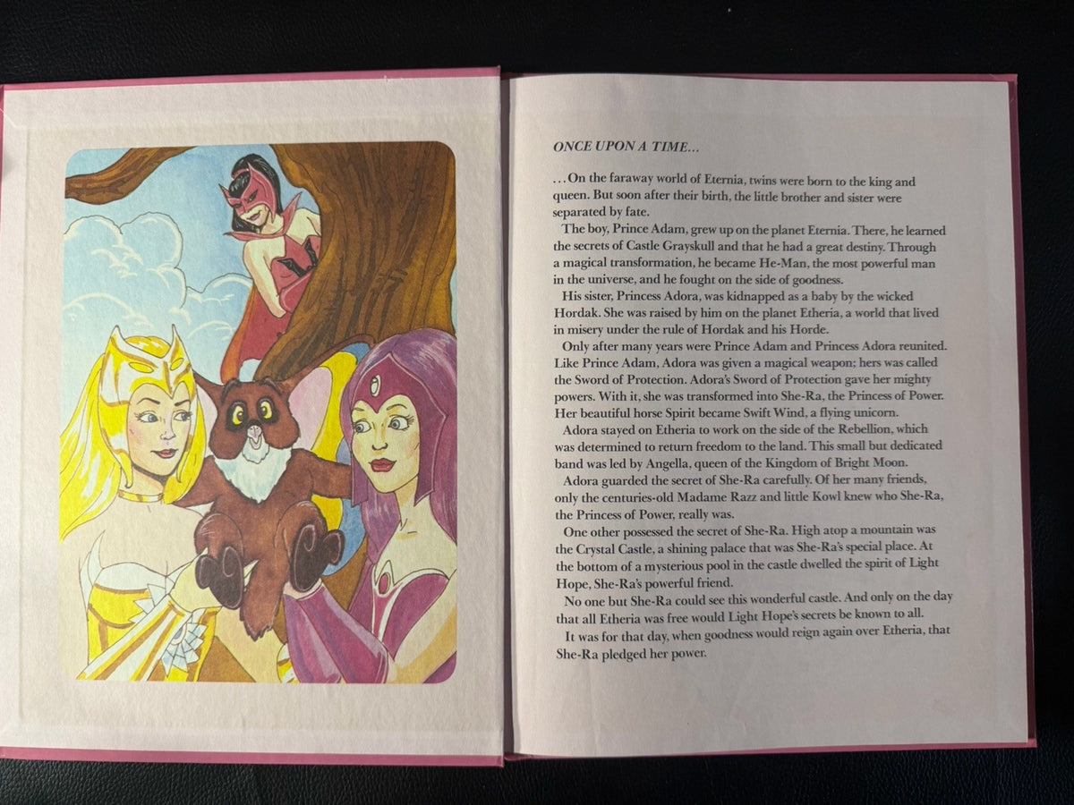 Vintage 1985 She Ra Princess Power Golden Hardcover Book 1984 Mattel Comb Rare