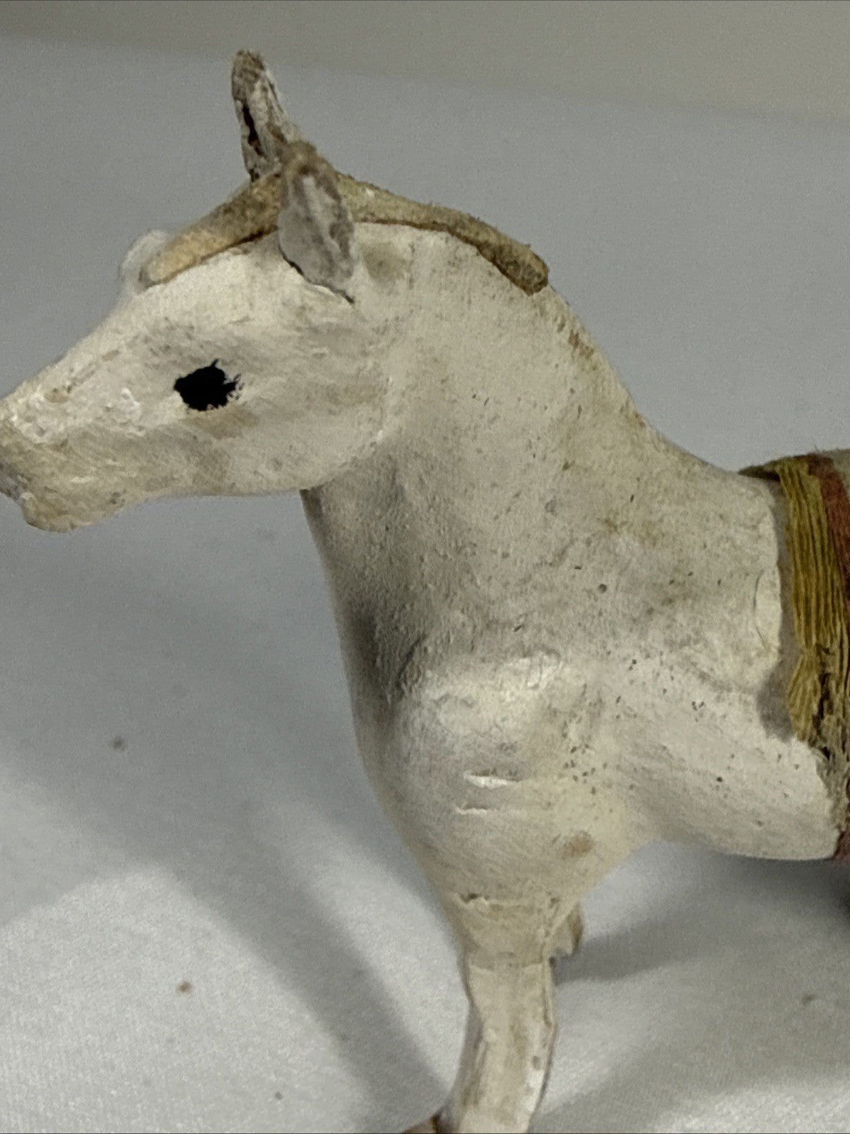 Rare Vintage Toy Mini Horse Paper Mache 2.5 Inch Beautiful Must Have Piece