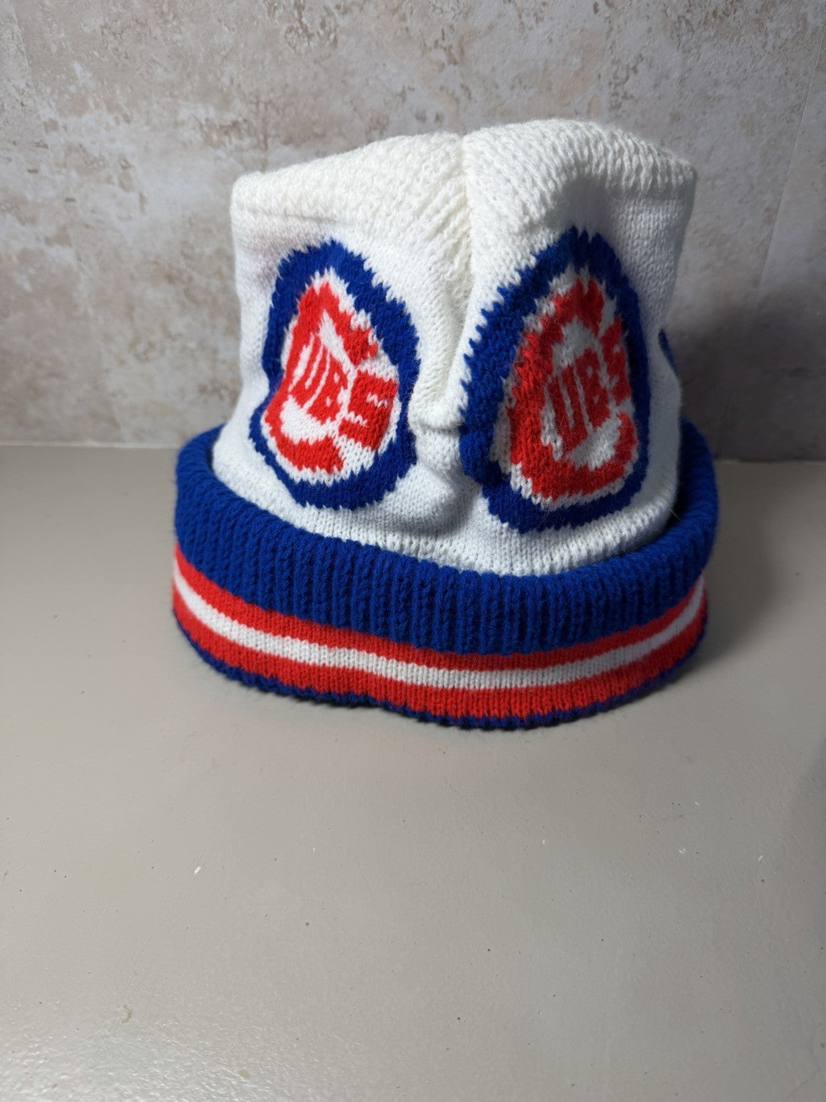 Vintage Chicago Cubs Hat Lot 3 MLB Baseball Cap Plastic Helmet Beanie Fan Gear