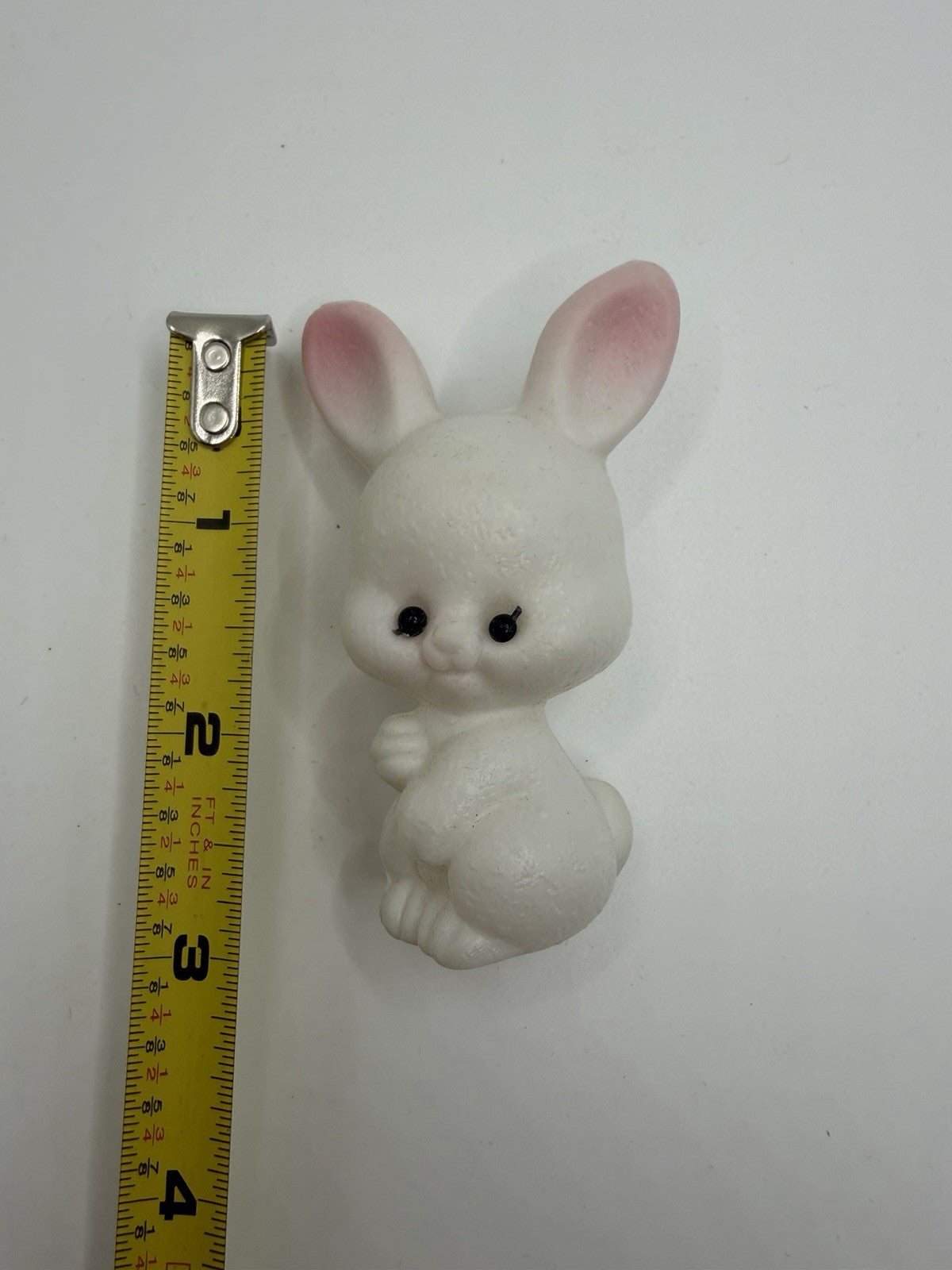 Vintage Flocked Easter Bunny Chick Mini Hat Figurines Diorama Plastic Mouse Lot