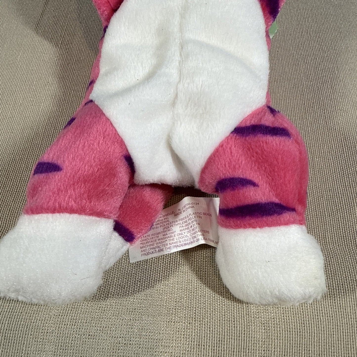 Vintage 1998 Lisa Frank Twinkle Star Pink Cat Bean Buddy NWT Rare Plush
