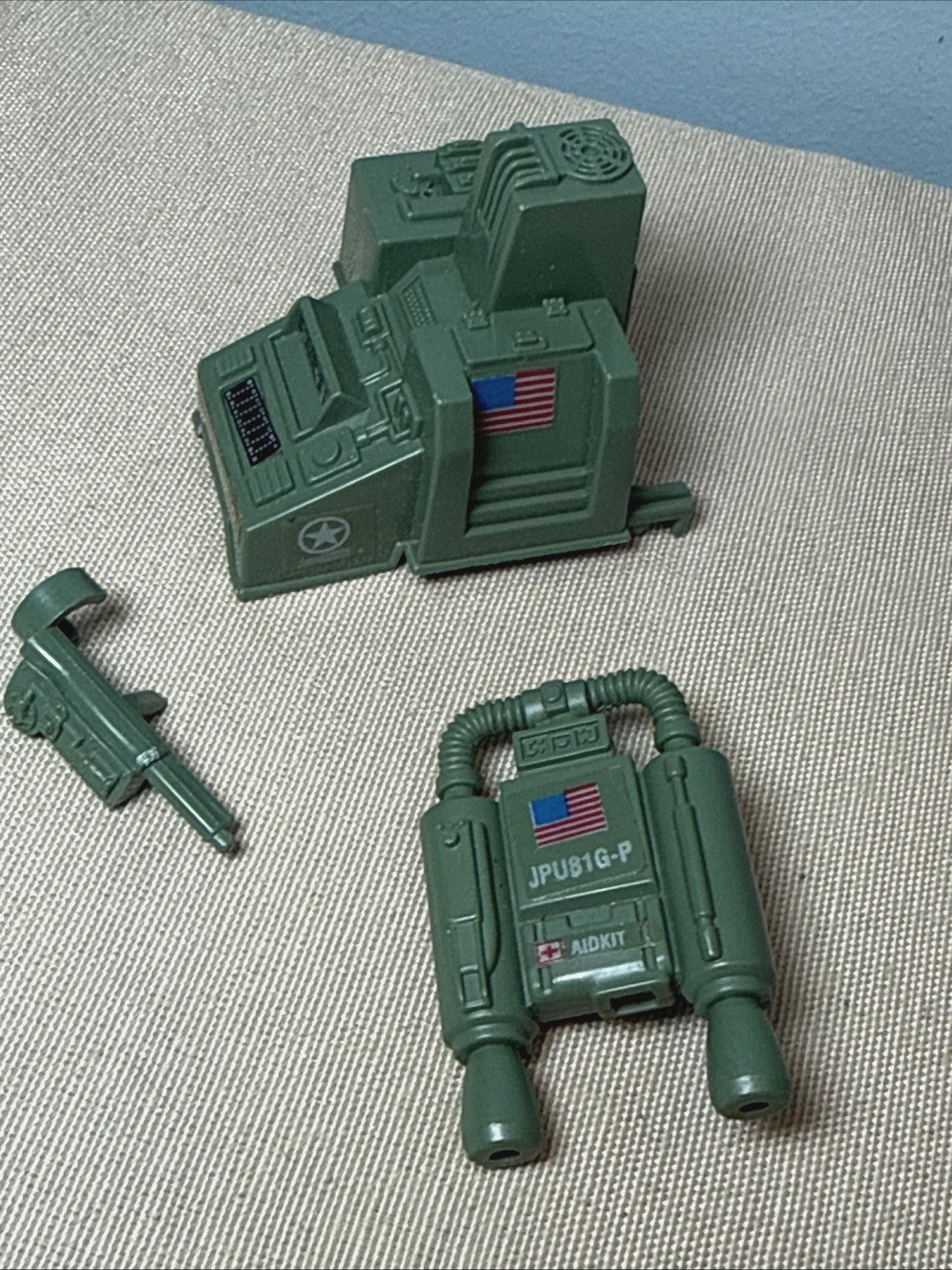 Vintage 1982 GI Joe JUMP Jet Pack Fuel Pack Engine Parts ARAH Hasbro Incomplete