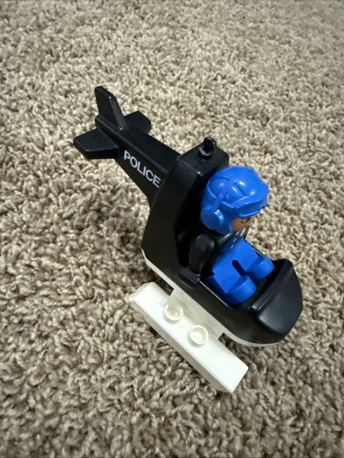LEGO Duplo Police Helicopter 2675 Missing Blades Pilot Included