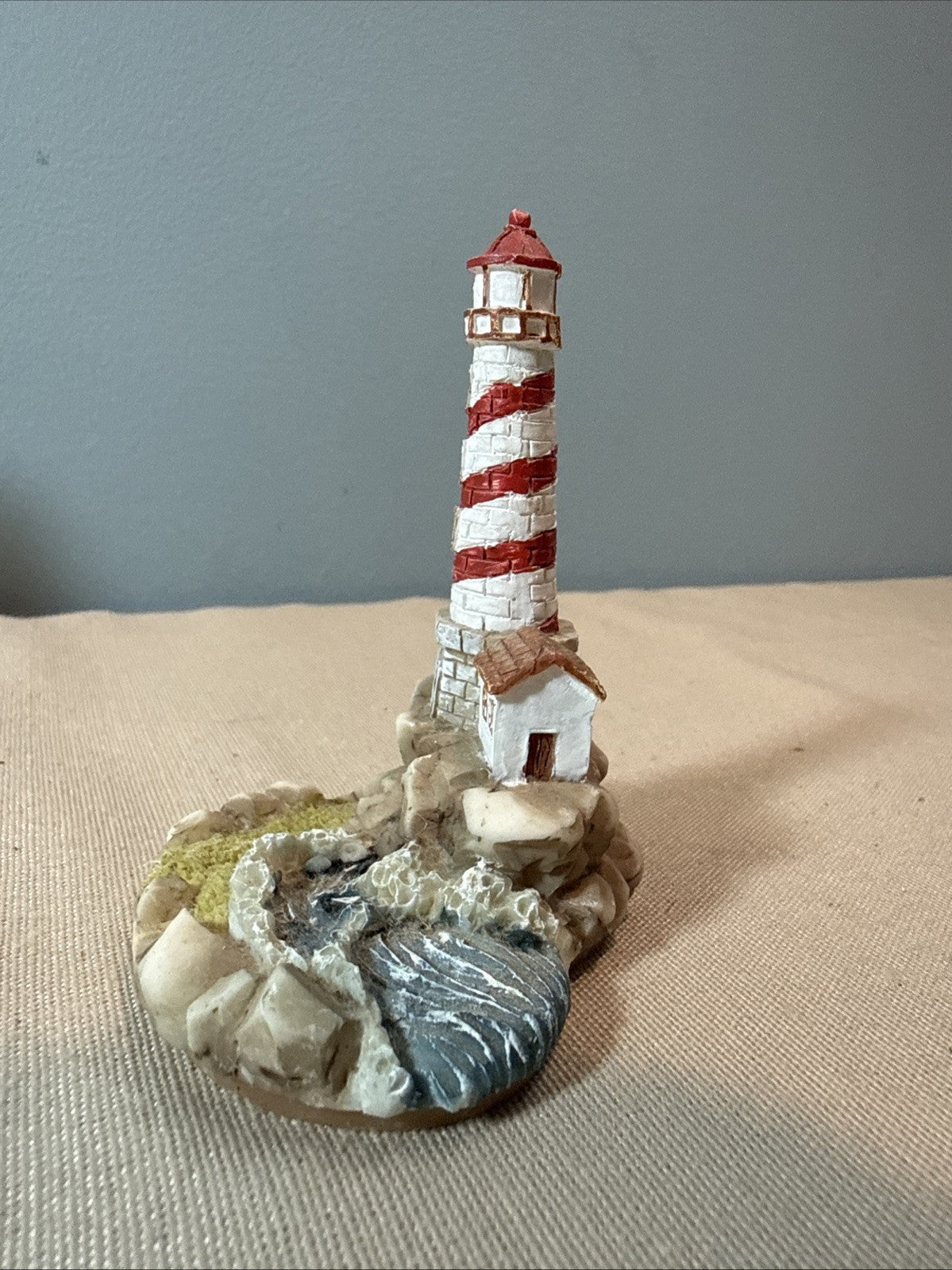 Vintage Lighthouse Figurines Lot 7 Coastal Nautical Miniatures Mixed Brands