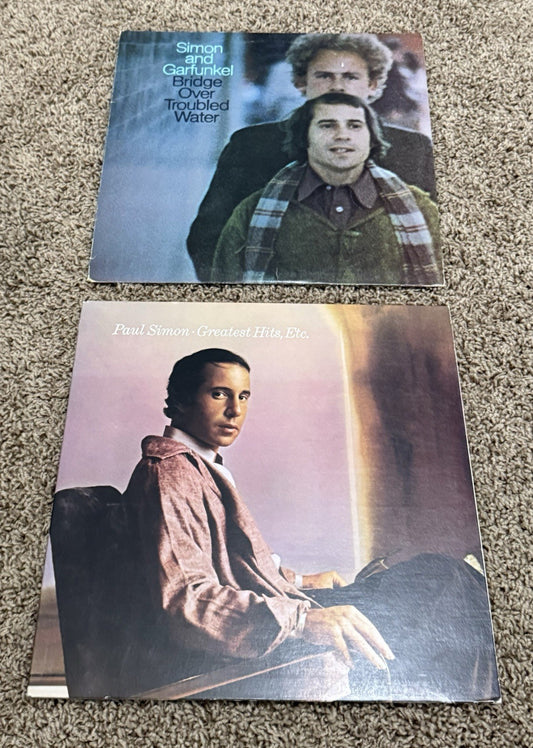 Paul Simon Simon and Garfunkel Vinyl LP Records Lot of 2 Vintage Columbia Albums