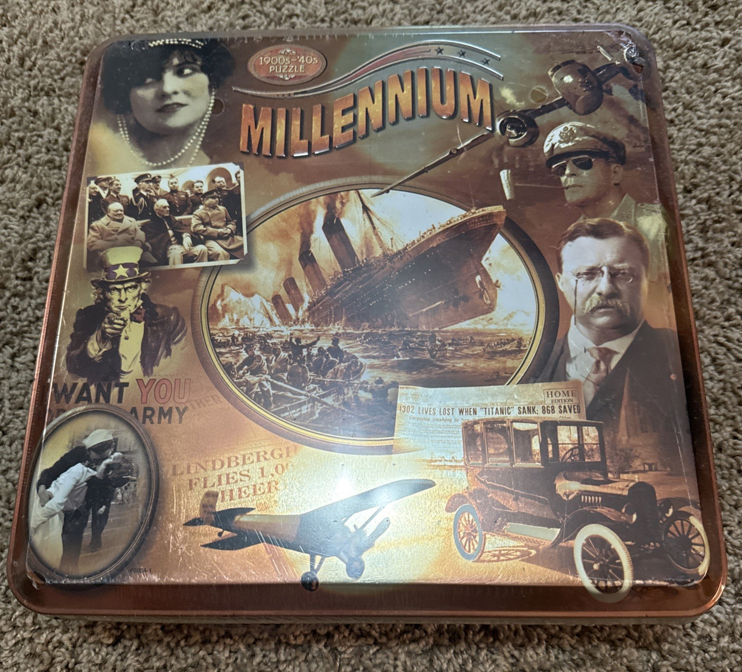 Millennium Puzzle: 1900s - 40s; 1000 Piece Special Tin Edition Brand NEW Sealed