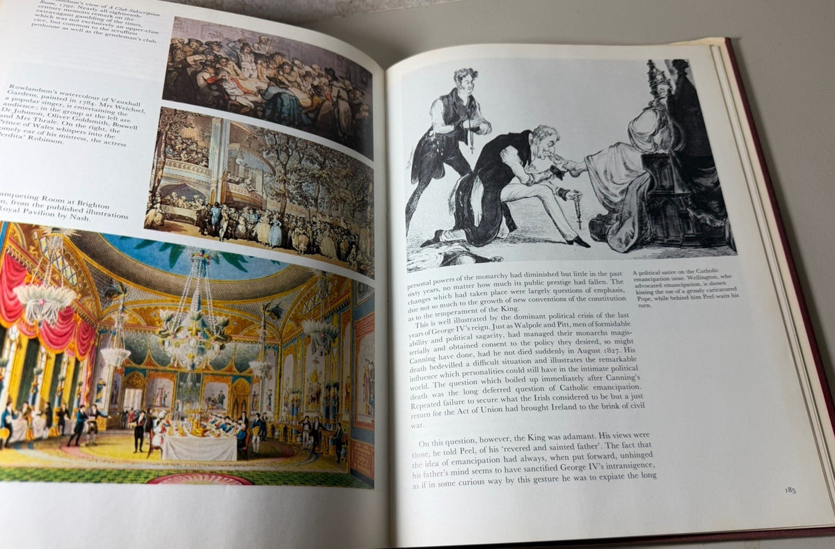 The First Four Georges JH Plumb 1975 Illustrated Hardcover British History DJ