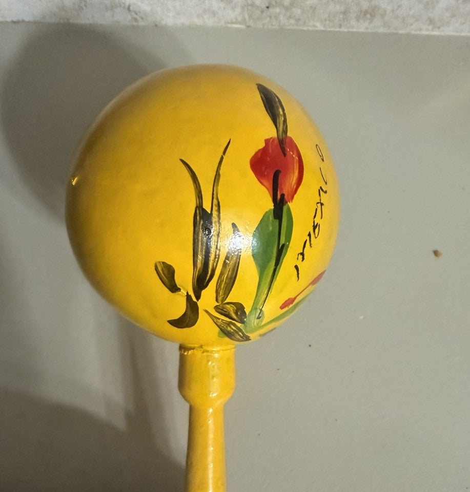 Vintage Mexico Souvenir Maracas Mini Sombrero Hand Painted Gift Lot