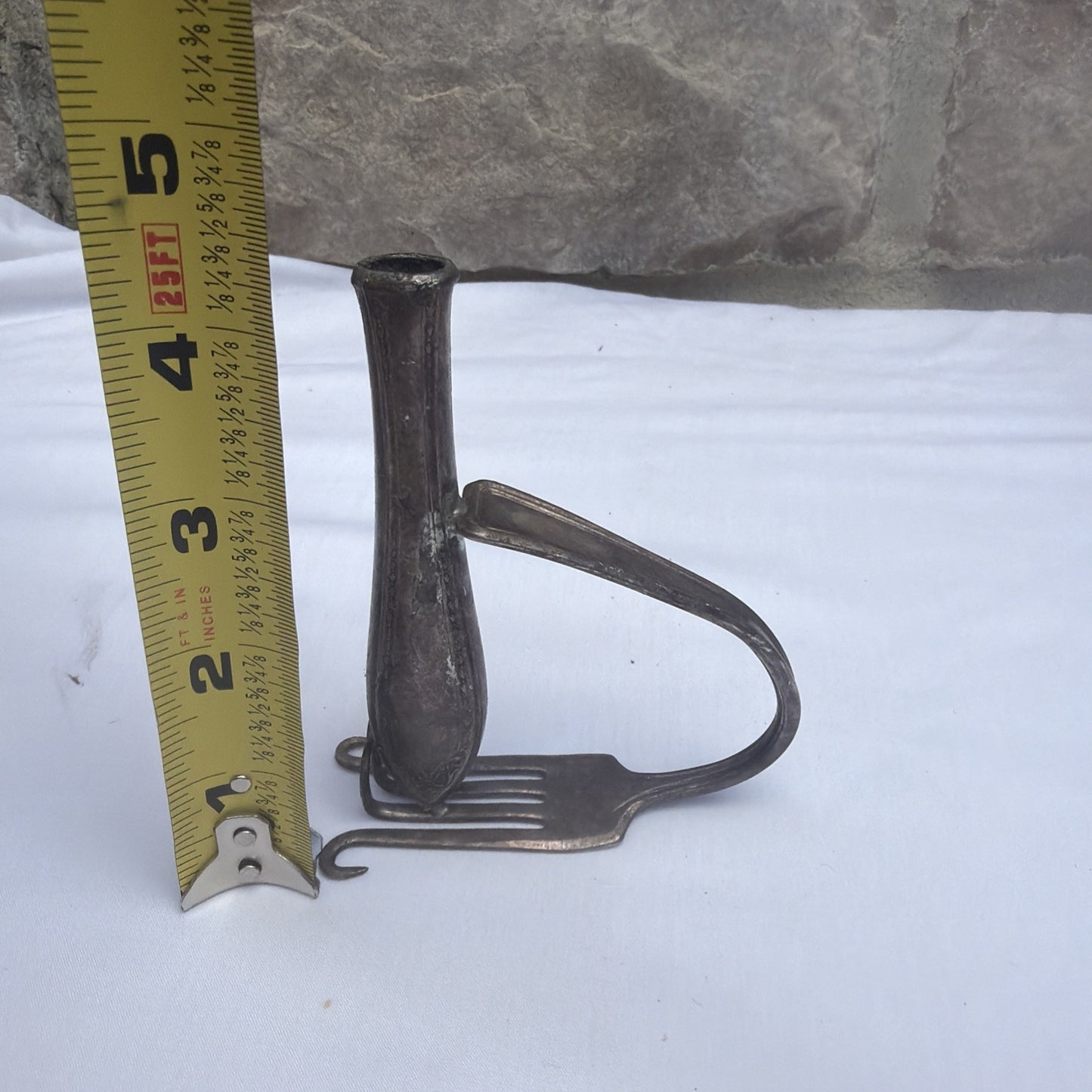 Vintage Primitive Farmhouse Tool Lot Jones Bros Stoneware Fluting Bell Scoop Iro