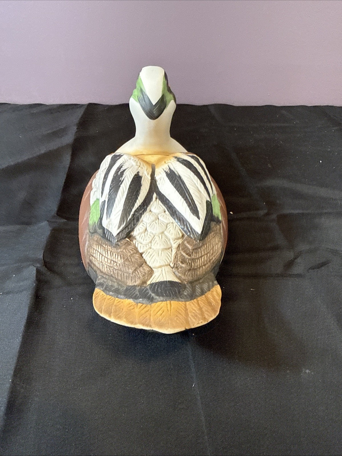 Mid-Century Mallard Ducks Hand-Painted Porcelain Figurines; Taiwan; Set of 2
