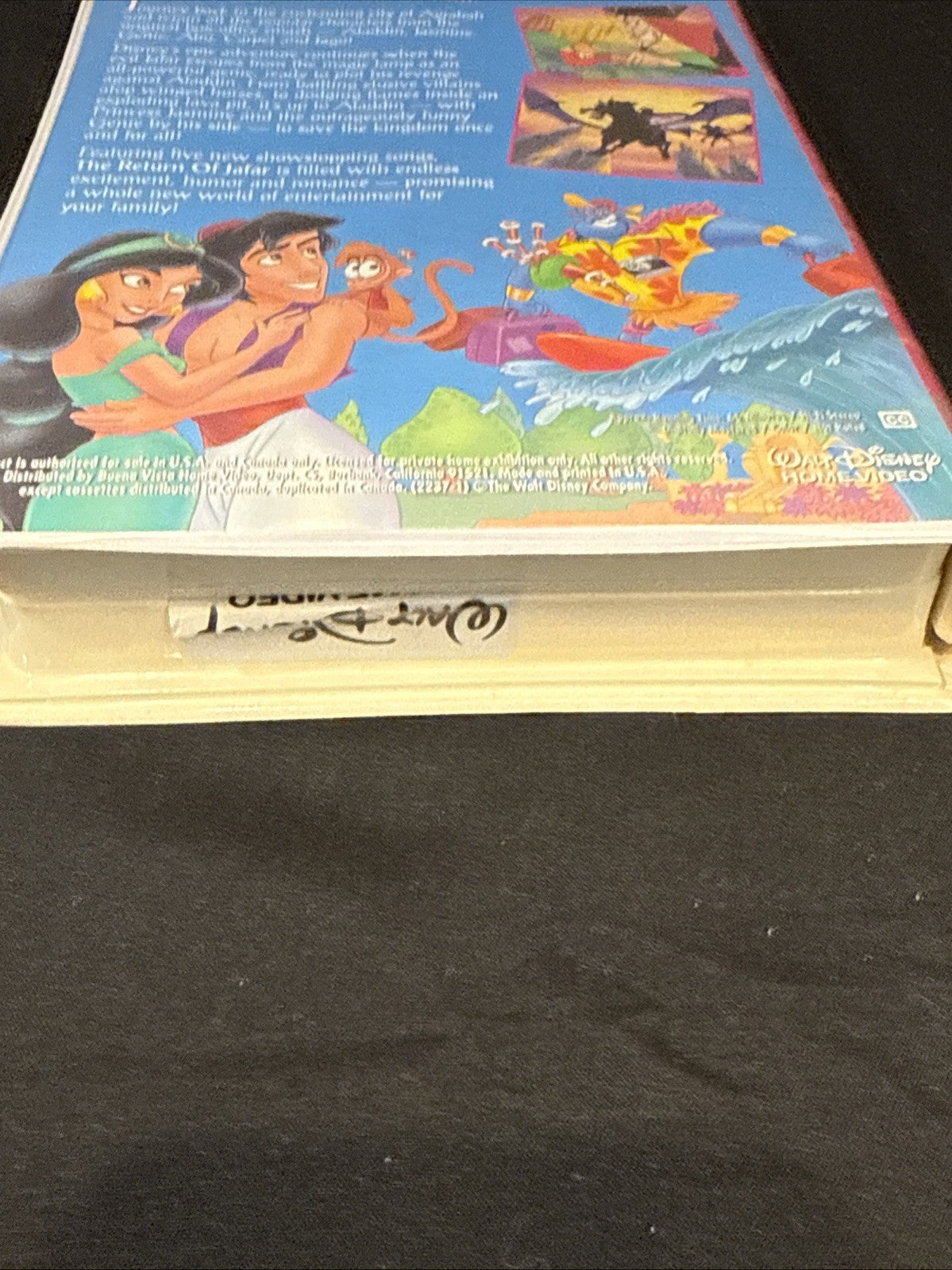 Disney Aladdin VHS Lot Return of Jafar Animated Movie Tapes