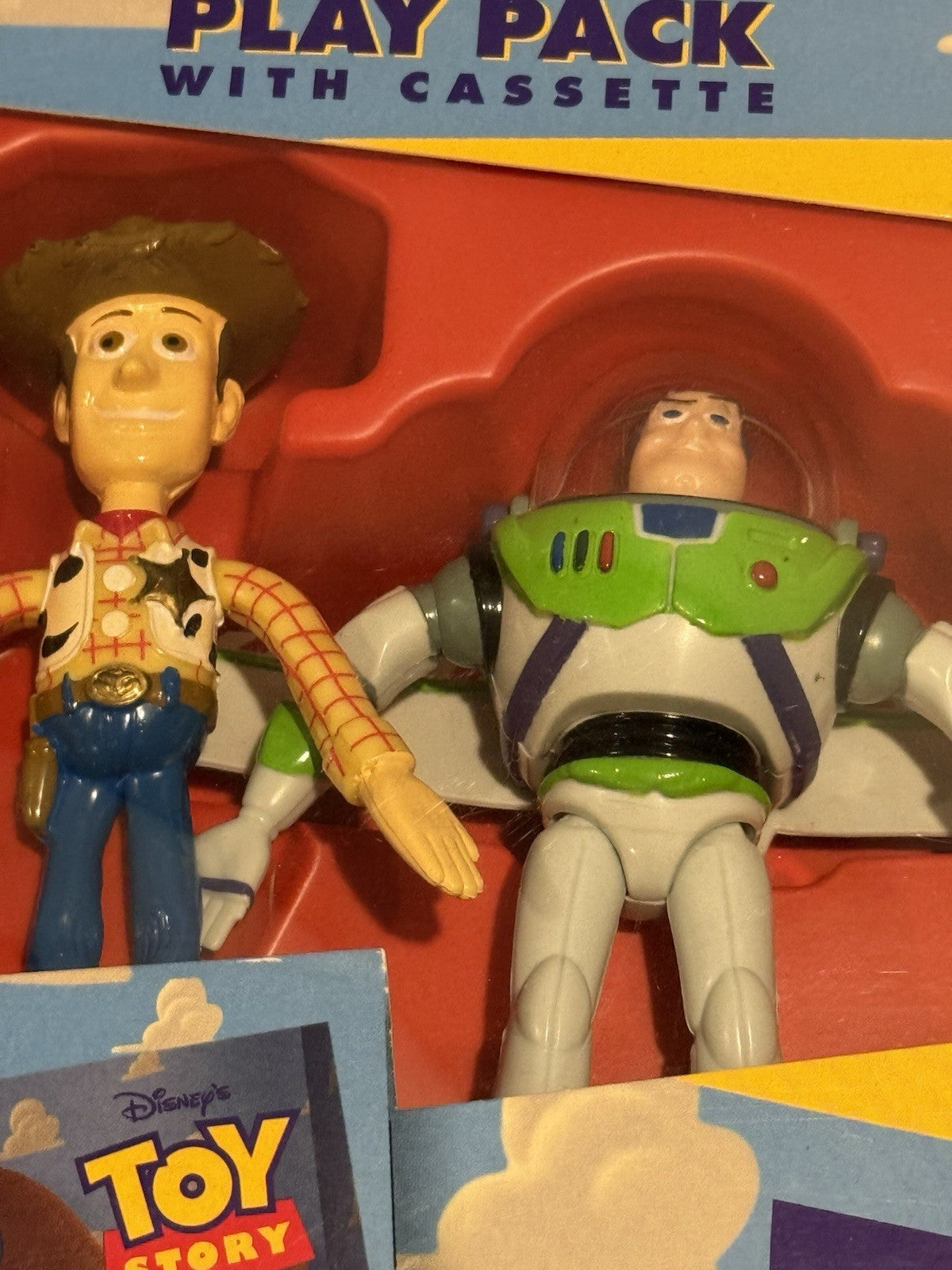 Vintage 1995 Disney Toy Story Read Along Play Pack Cassette Woody Buzz New Box