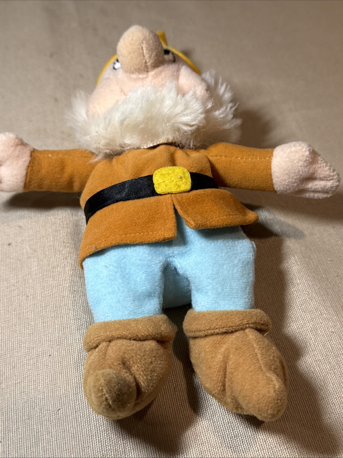 Disney Store Happy Plush Mini Bean Bag Snow White Seven Dwarfs Vintage