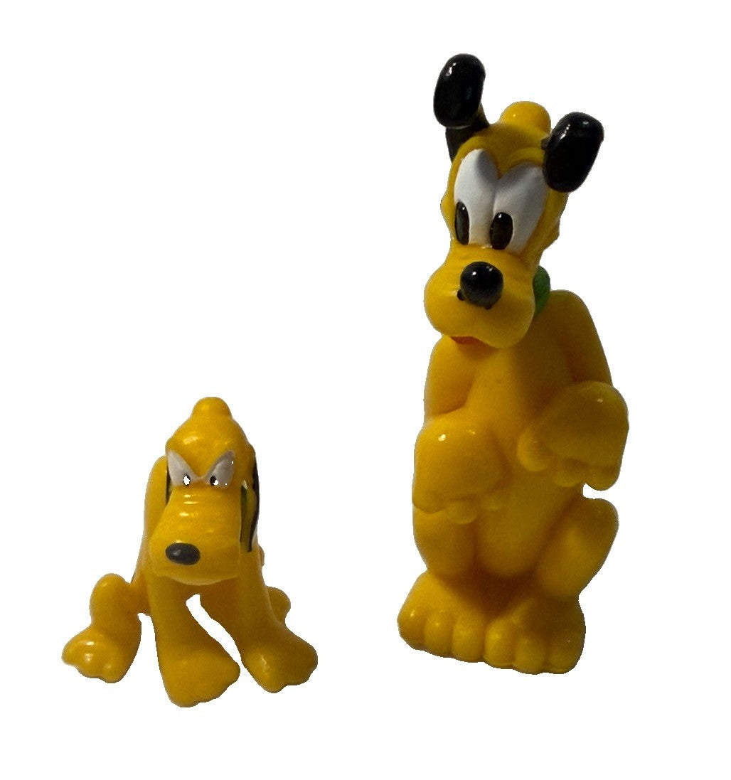 Disney Pluto PVC Figure Lot Mickey Mouse Clubhouse Cake Toppers Miniature 2pc